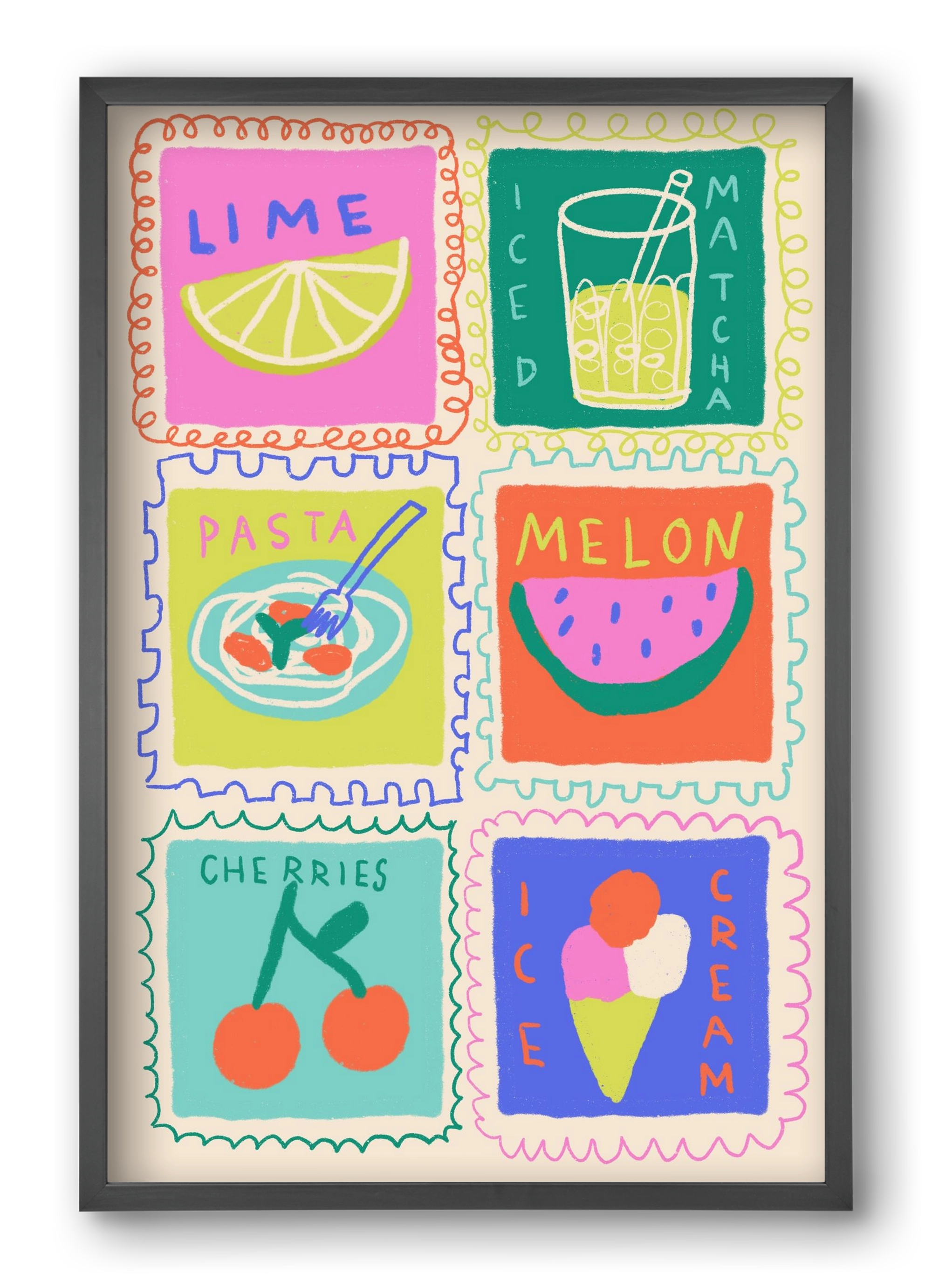 Summertime , 40x60 cm (40x60 cm), Fekete keret