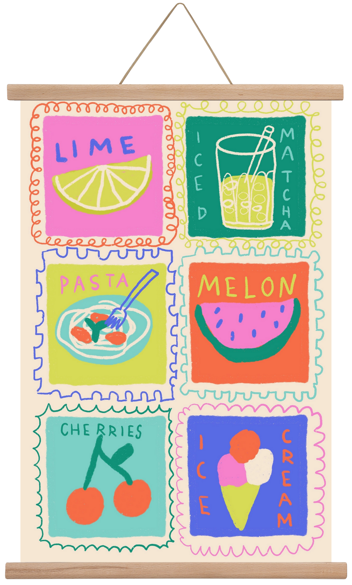 Summertime , 40x60 cm (40x60 cm), Tölgy akasztó