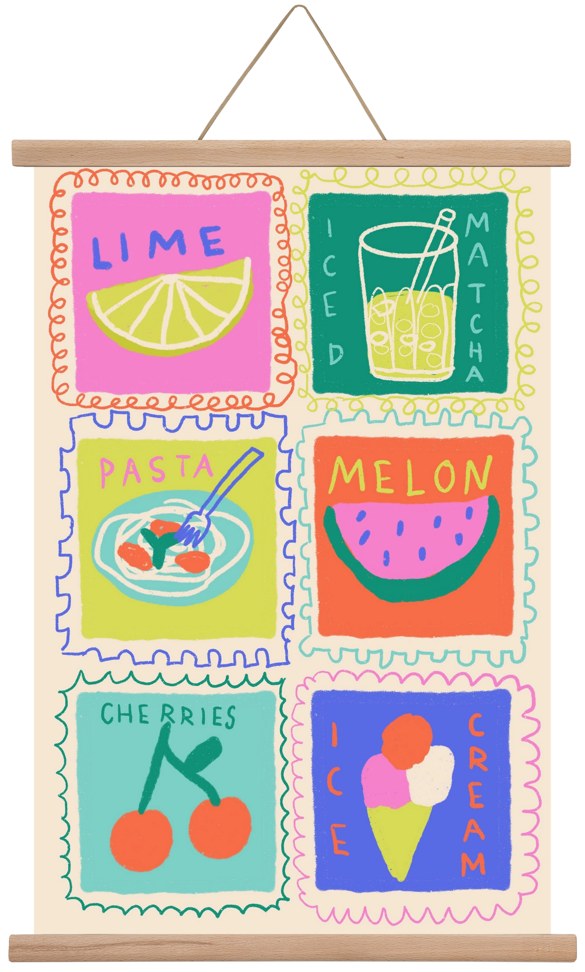 Summertime , 40x60 cm (40x60 cm), Tölgy akasztó