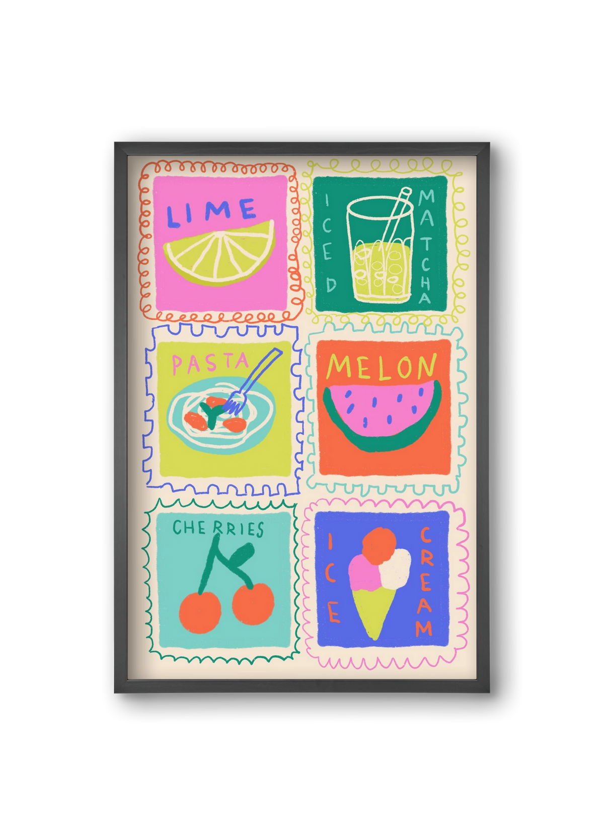 Summertime , 20x30 cm (20x30 cm), Fekete keret