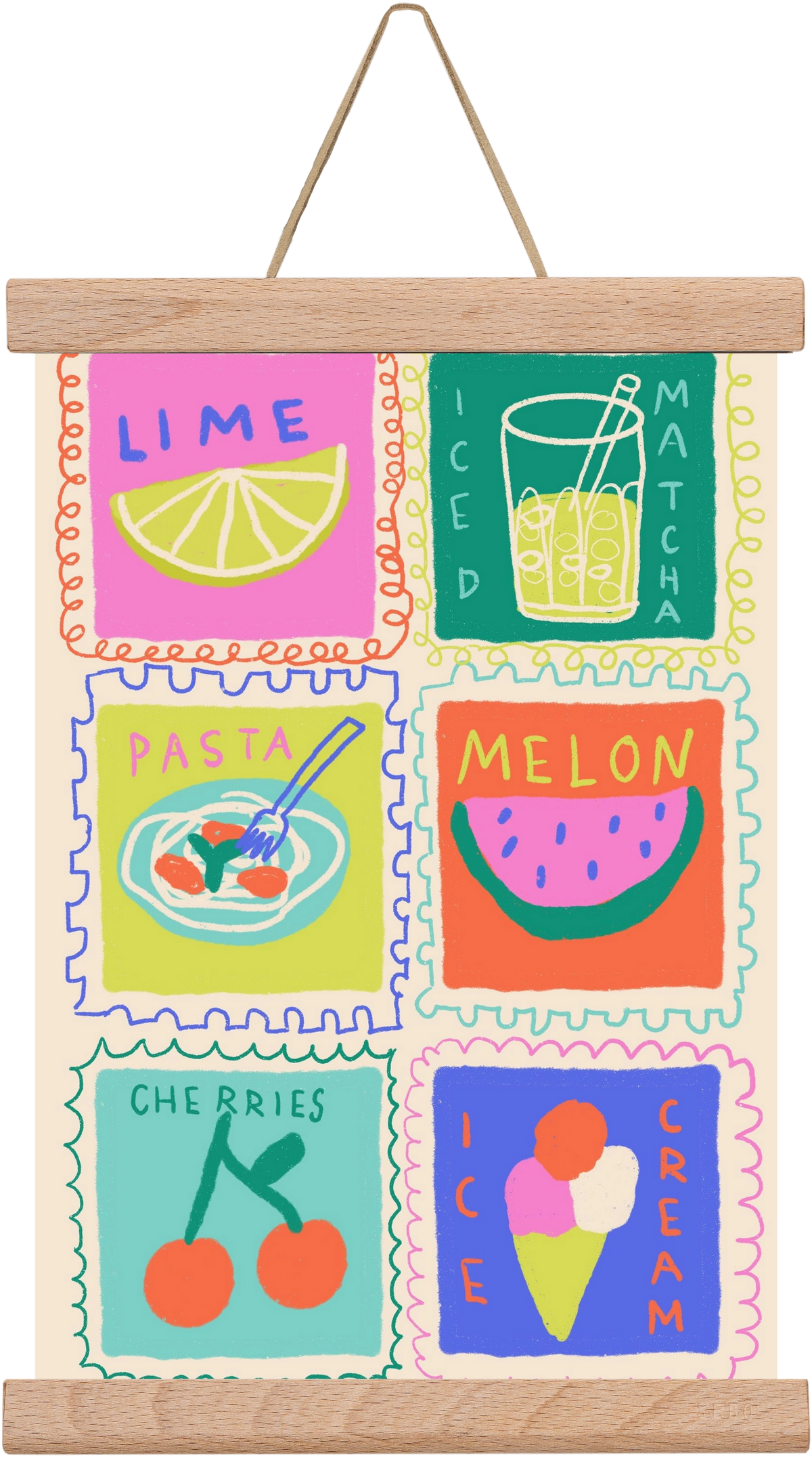 Summertime , 20x30 cm (20x30 cm), Tölgy akasztó