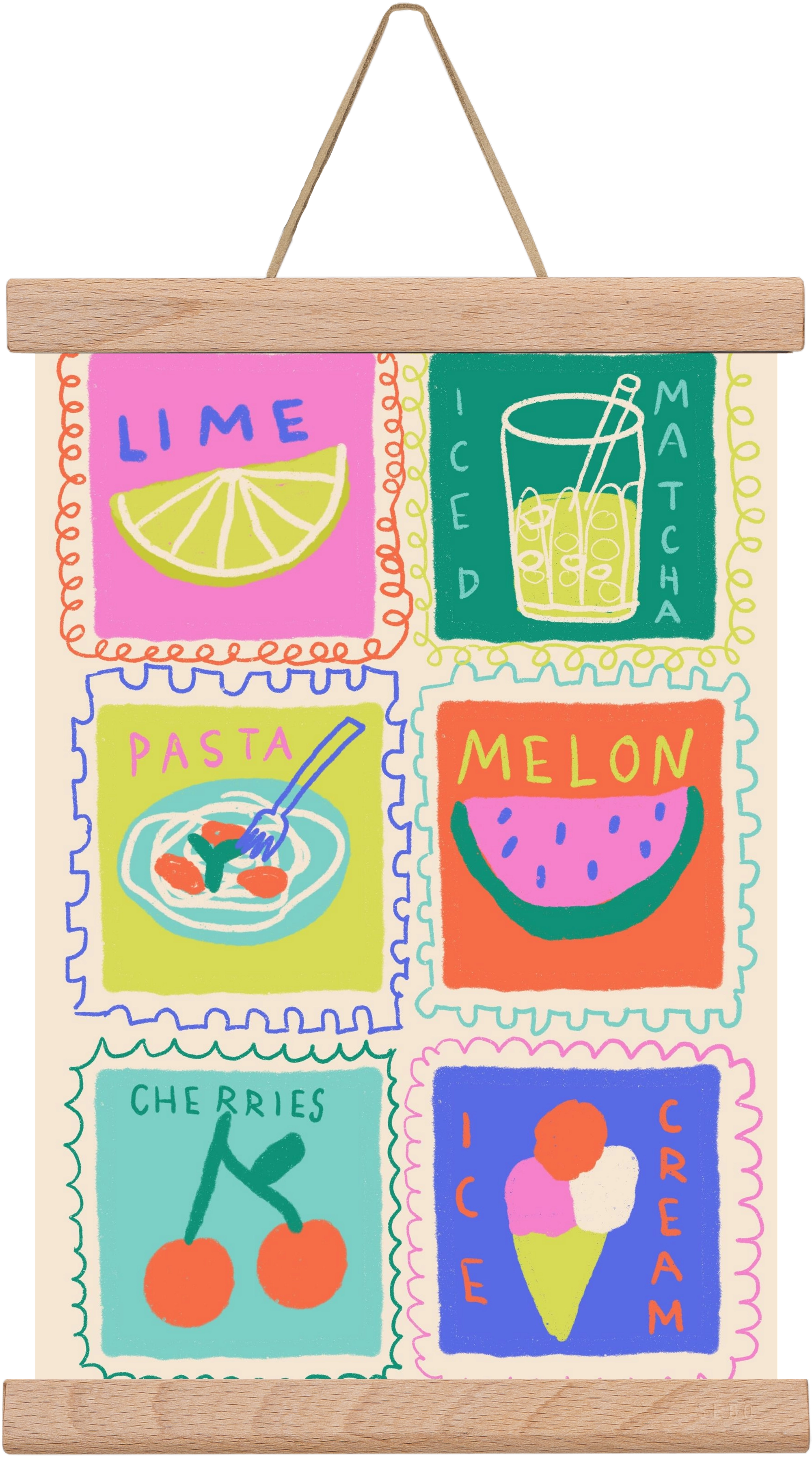 Summertime , 20x30 cm (20x30 cm), Tölgy akasztó