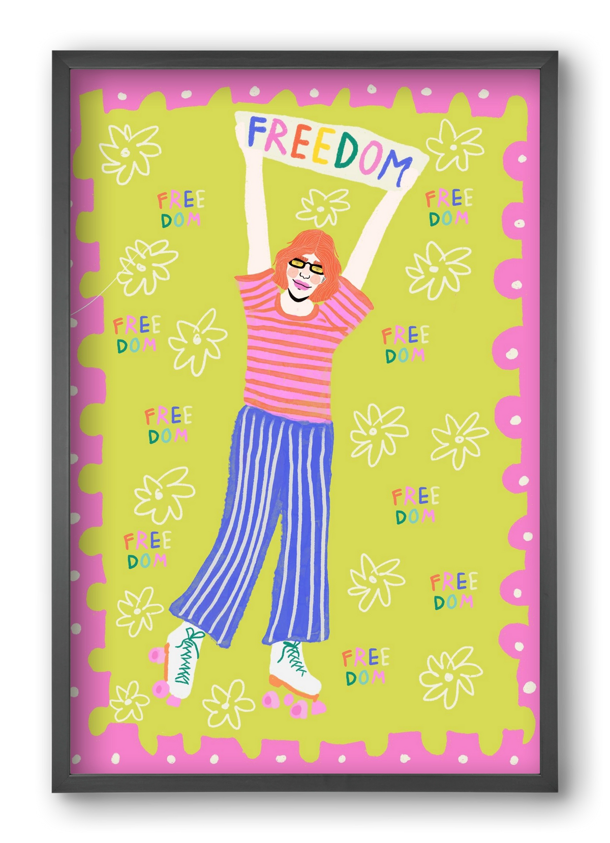 Freedom , 40x60 cm (40x60 cm), Fekete keret