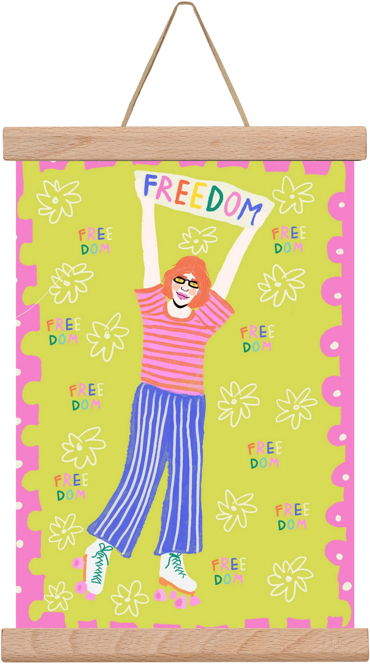 Freedom , 20x30 cm (20x30 cm), Tölgy akasztó