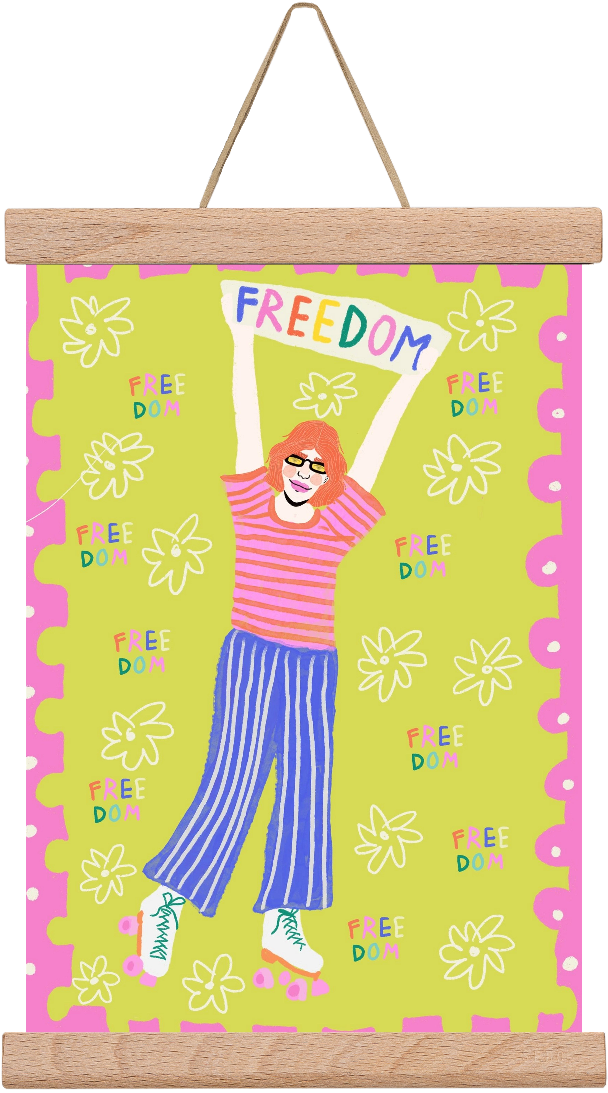 Freedom , 20x30 cm (20x30 cm), Tölgy akasztó