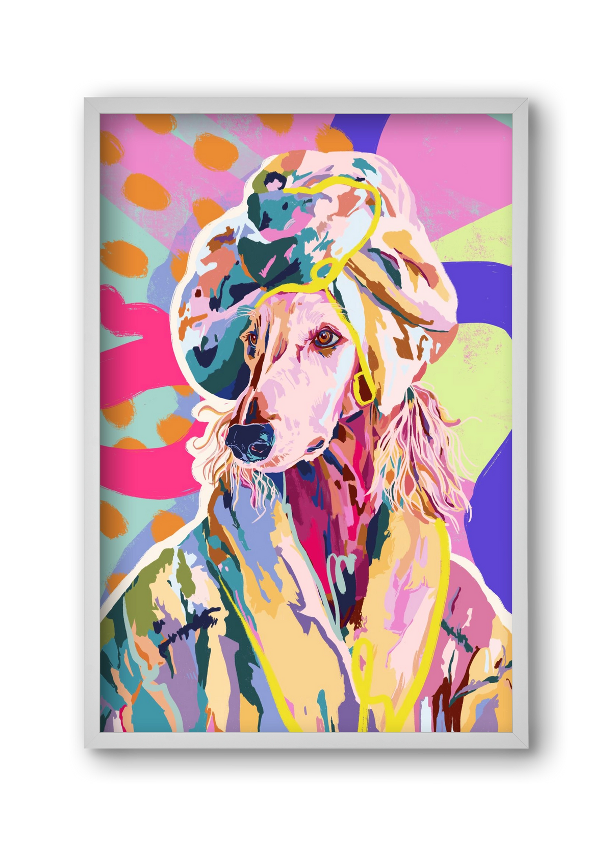 Affie, 30x45 cm (30x45 cm), Fehér keret