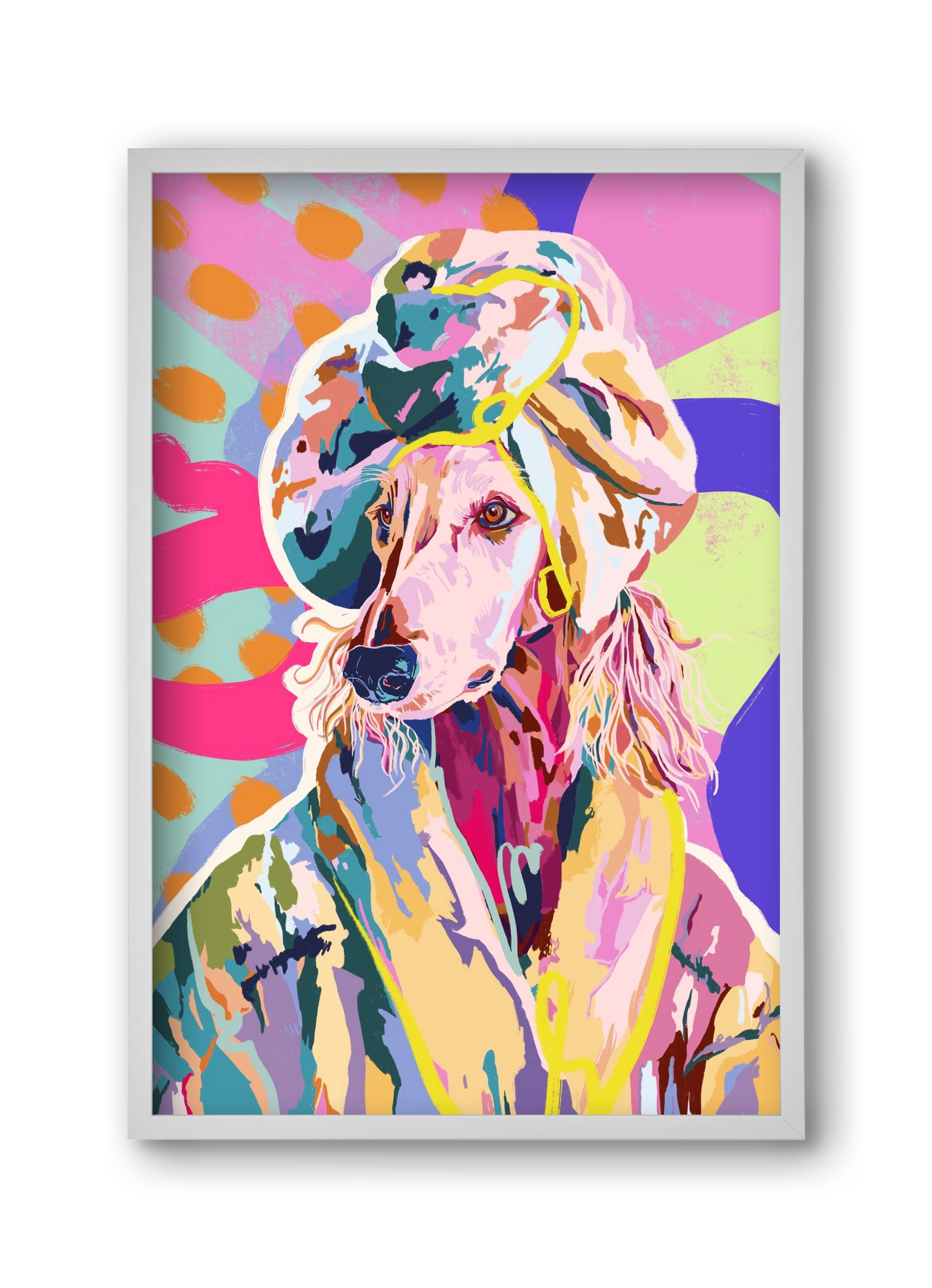 Affie, 30x45 cm (30x45 cm), Fehér keret