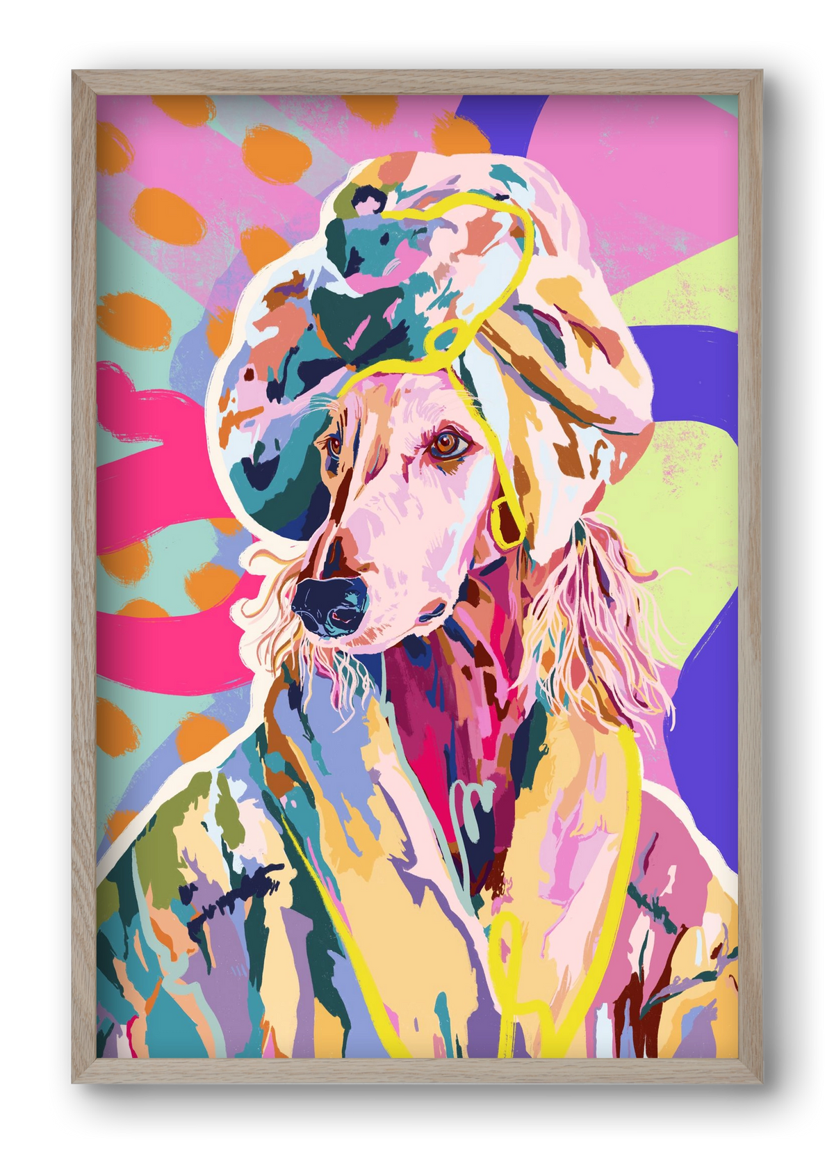 Affie, 40x60 cm (40x60 cm), Tölgy keret