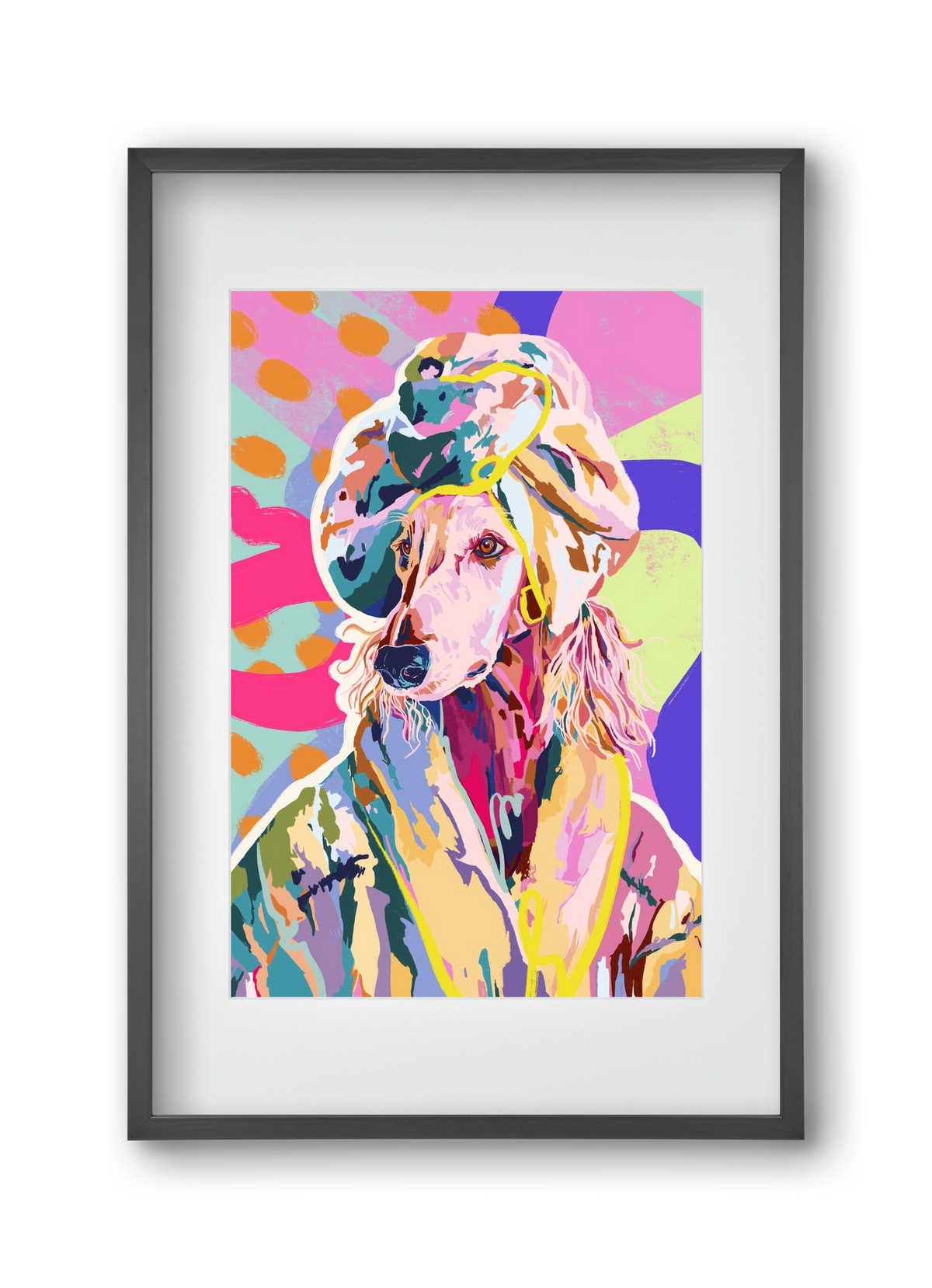 Affie, 30x45 cm (20x30 cm), Fekete keret, paszpartuval