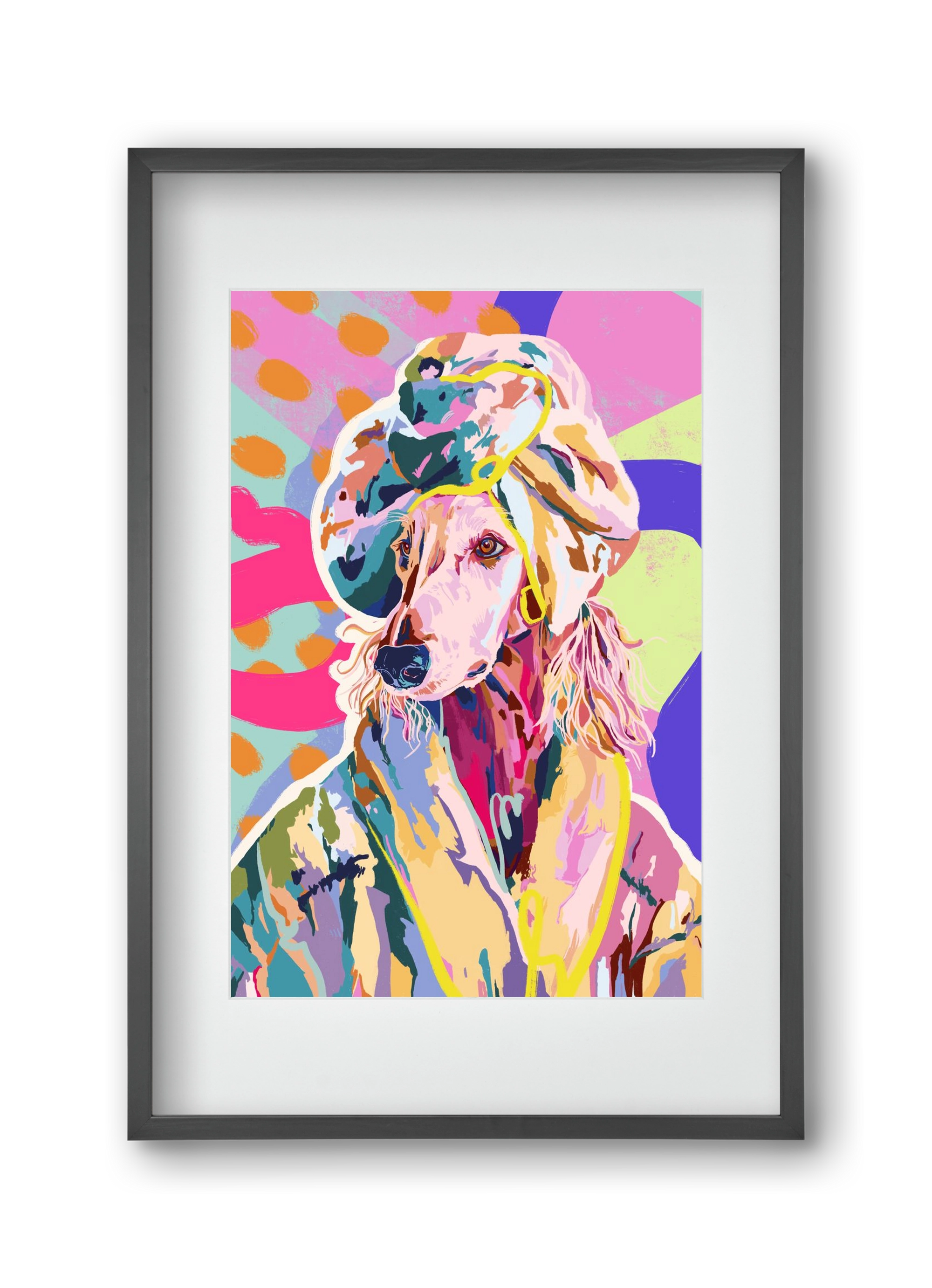 Affie, 30x45 cm (20x30 cm), Fekete keret, paszpartuval