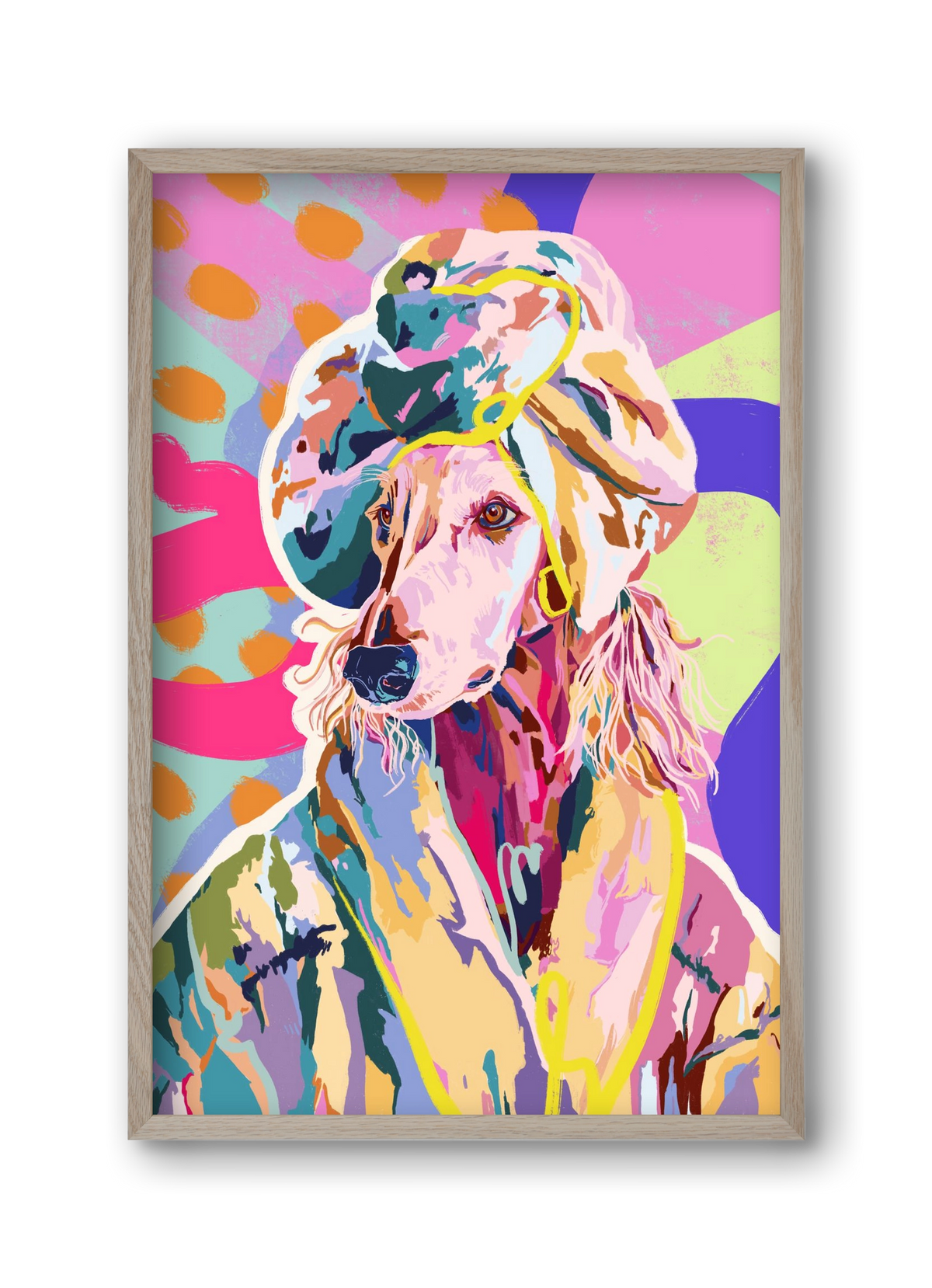 Affie, 30x45 cm (30x45 cm), Tölgy keret