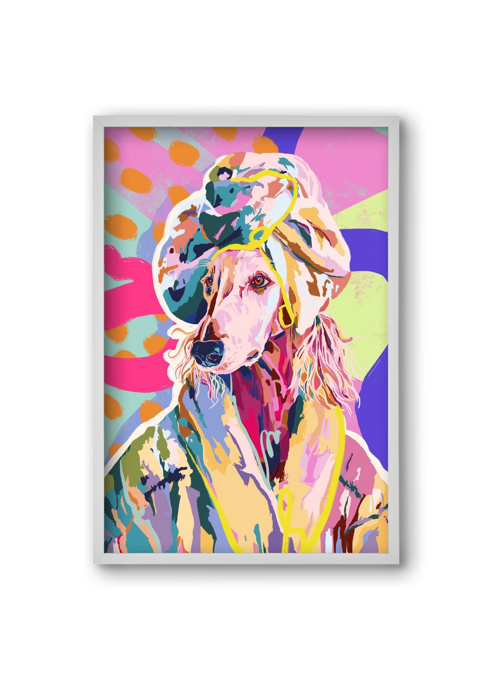 Affie, 20x30 cm (20x30 cm), Fehér keret