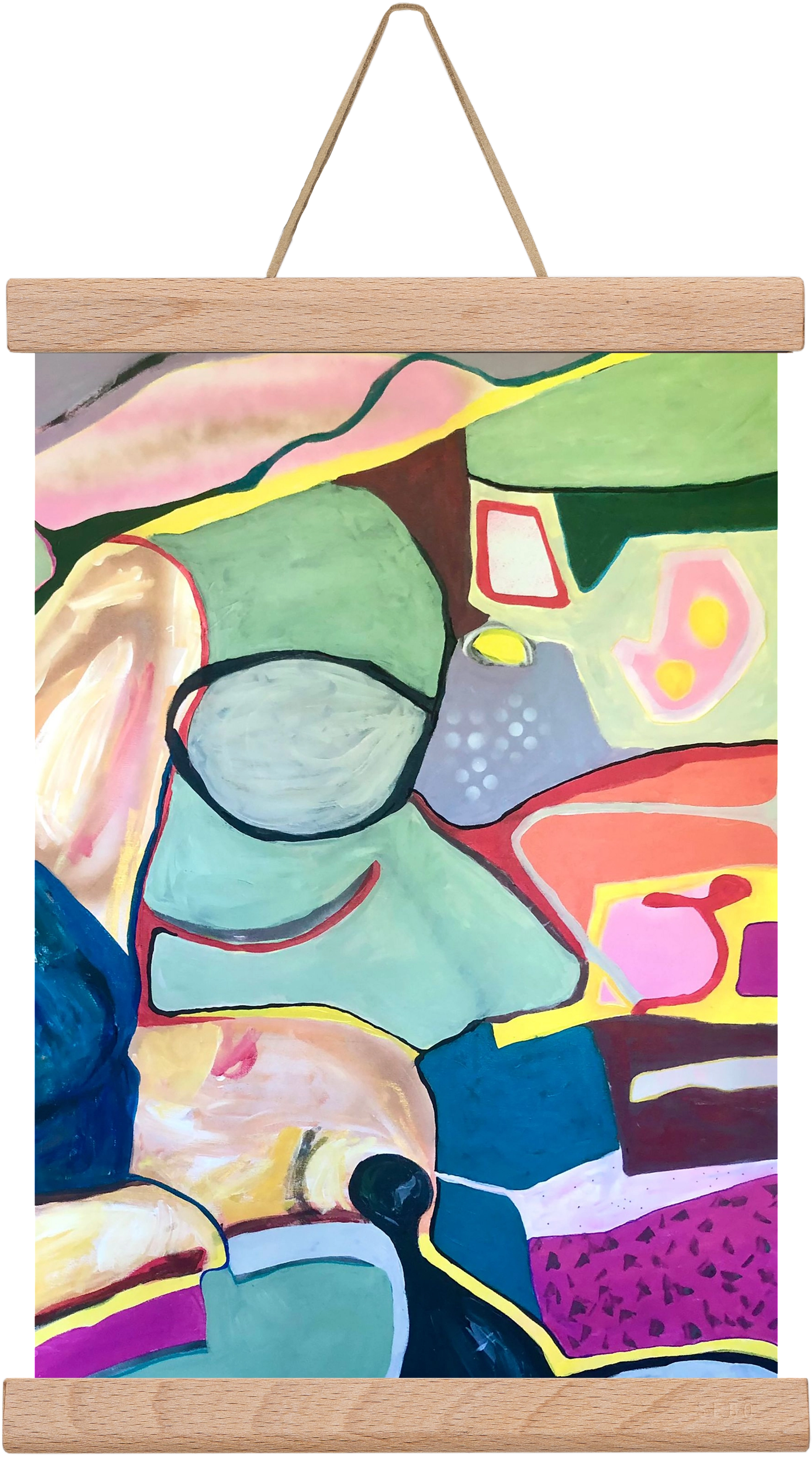 Melting my car seat, 20x30 cm (20x30 cm), Tölgy akasztó