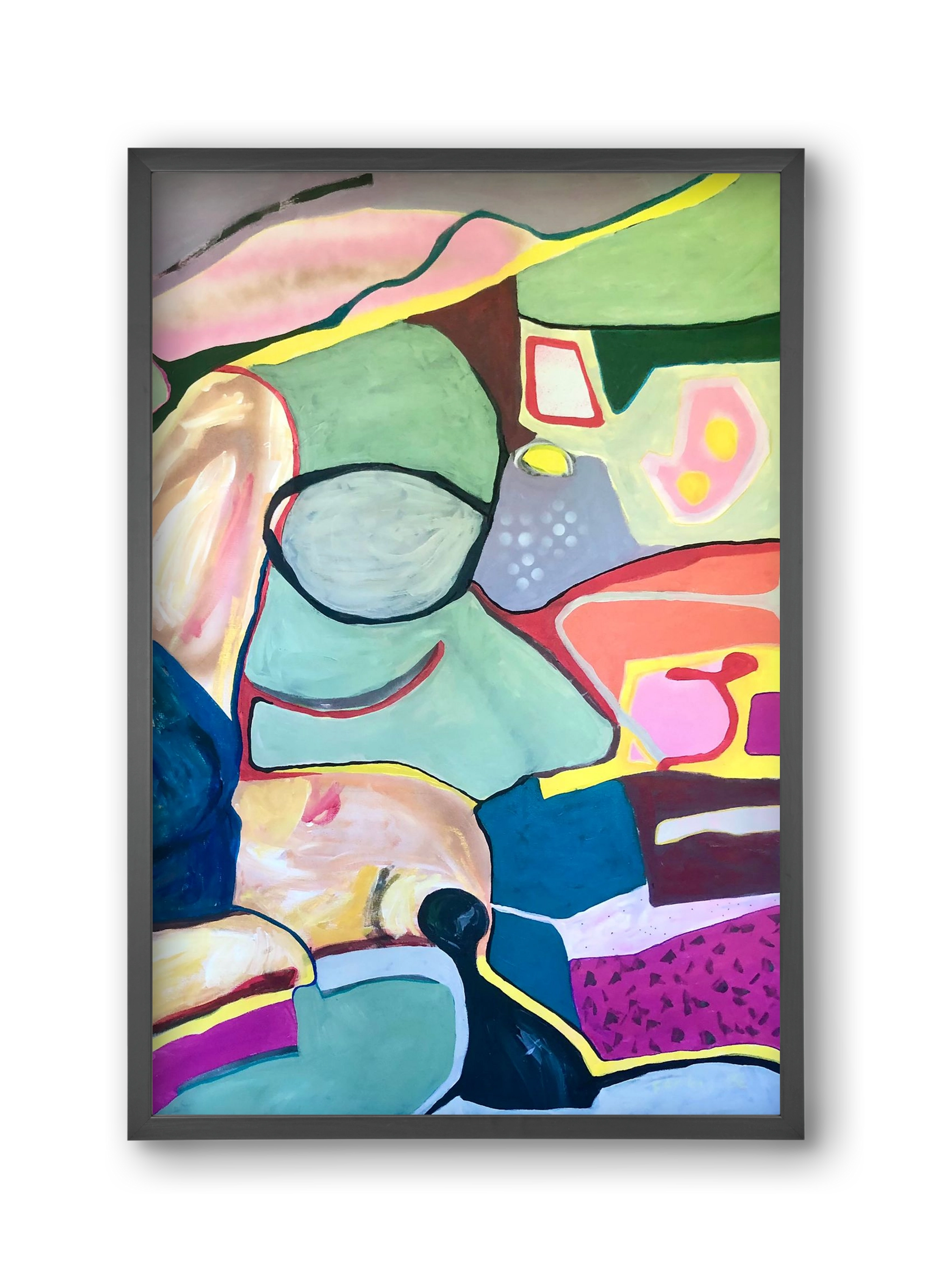 Melting my car seat, 30x45 cm (30x45 cm), Fekete keret