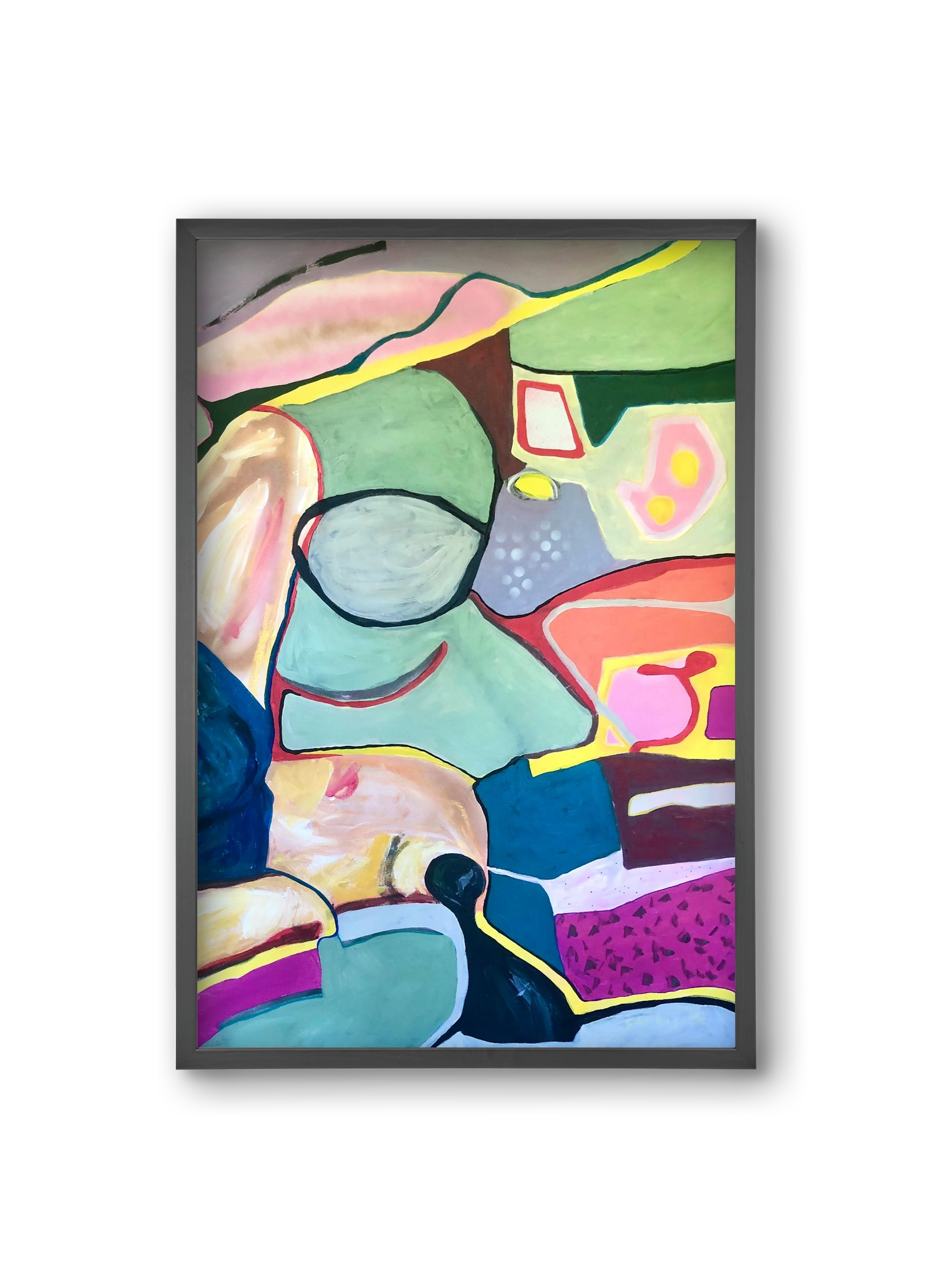 Melting my car seat, 20x30 cm (20x30 cm), Fekete keret