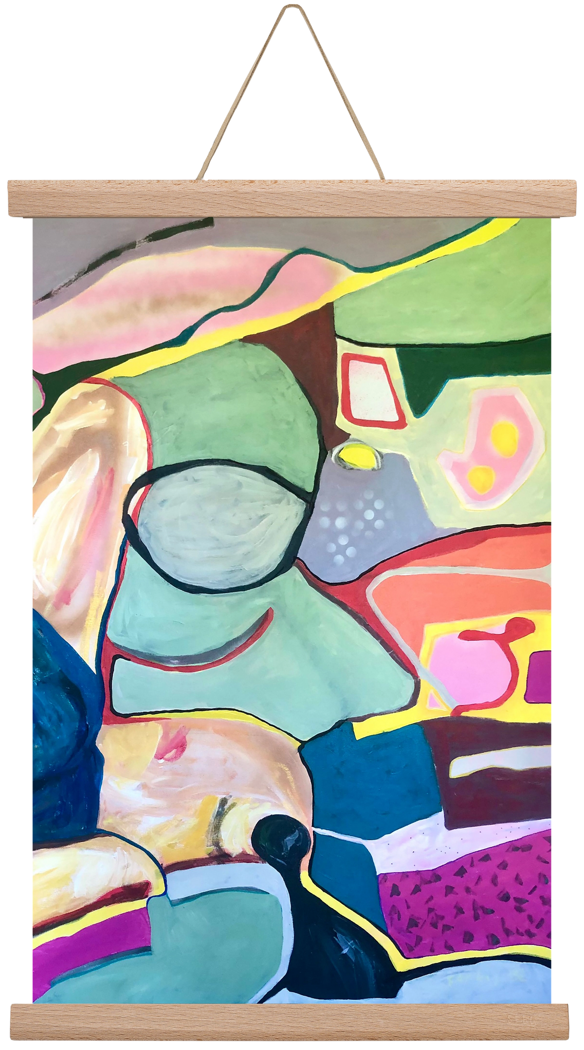 Melting my car seat, 30x45 cm (30x45 cm), Tölgy akasztó