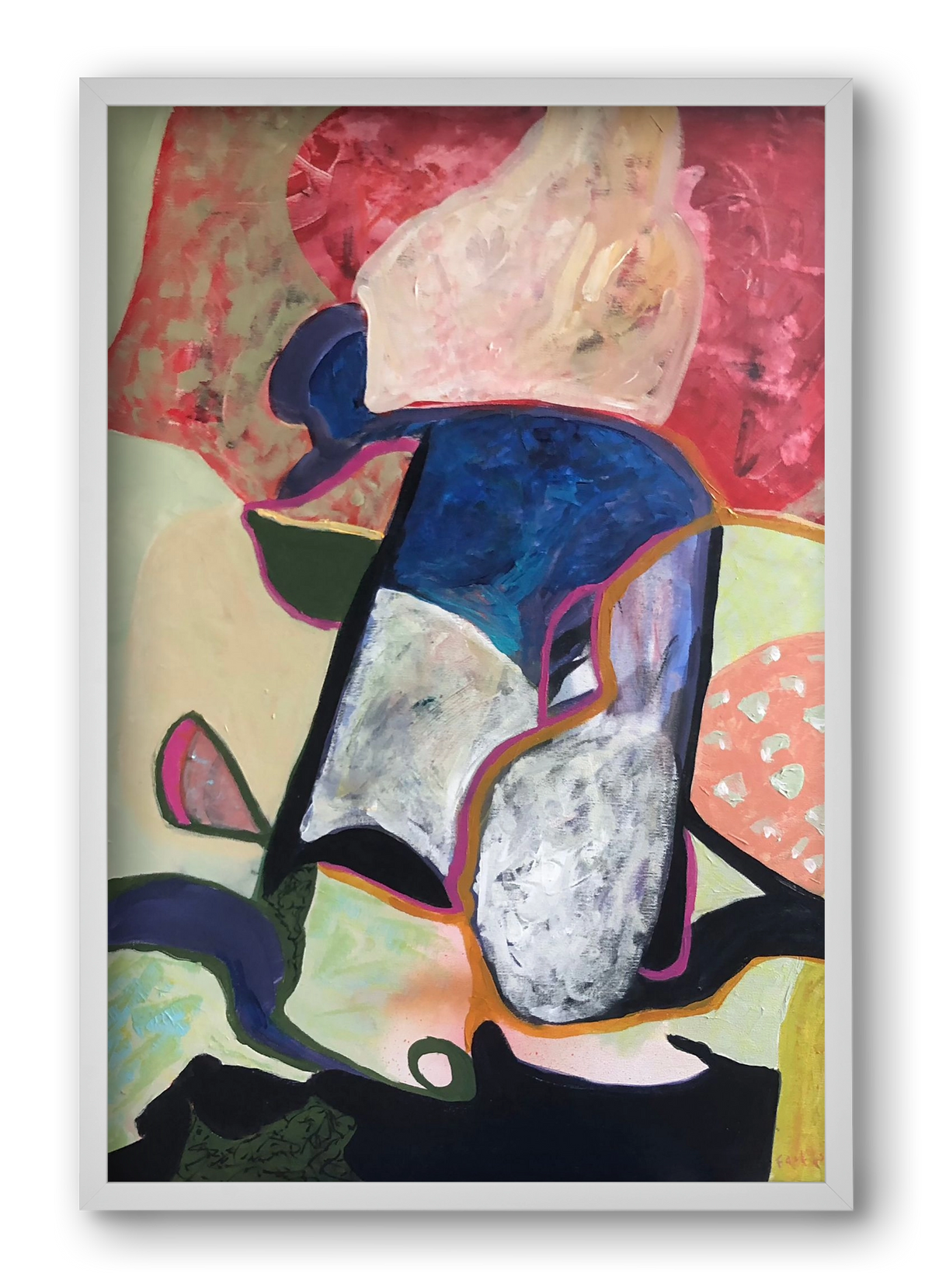 Eardrops, 40x60 cm (40x60 cm), Fehér keret