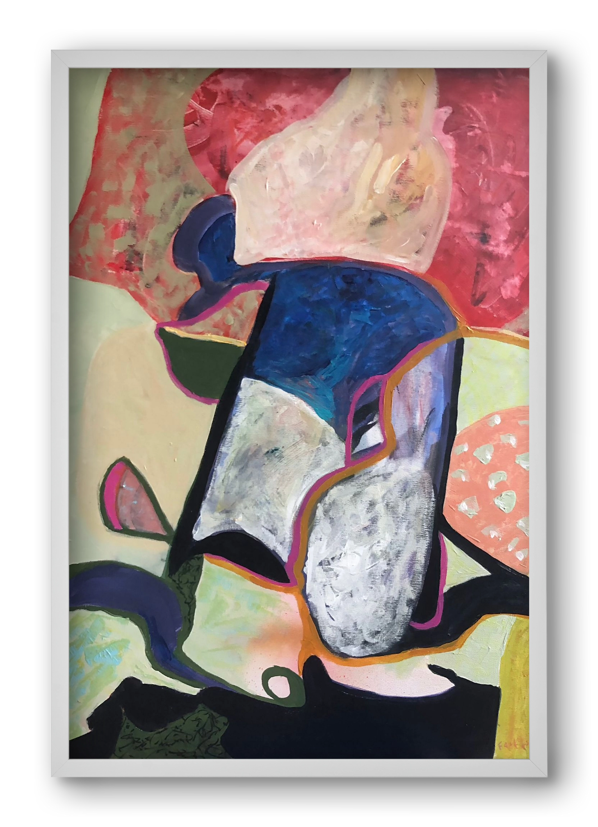 Eardrops, 40x60 cm (40x60 cm), Fehér keret