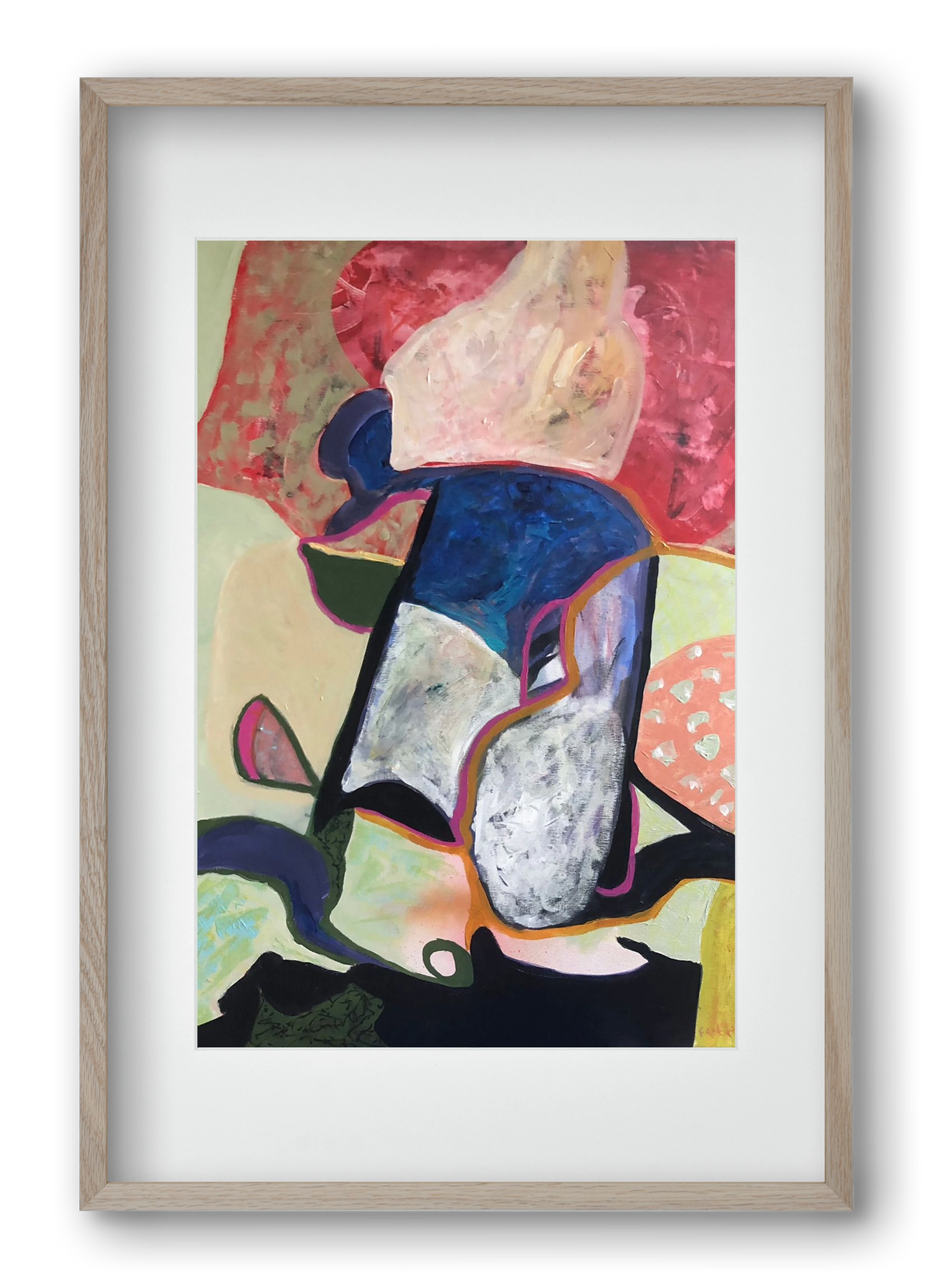 Eardrops, 40x60 cm (30x45 cm), Tölgy keret, paszpartuval