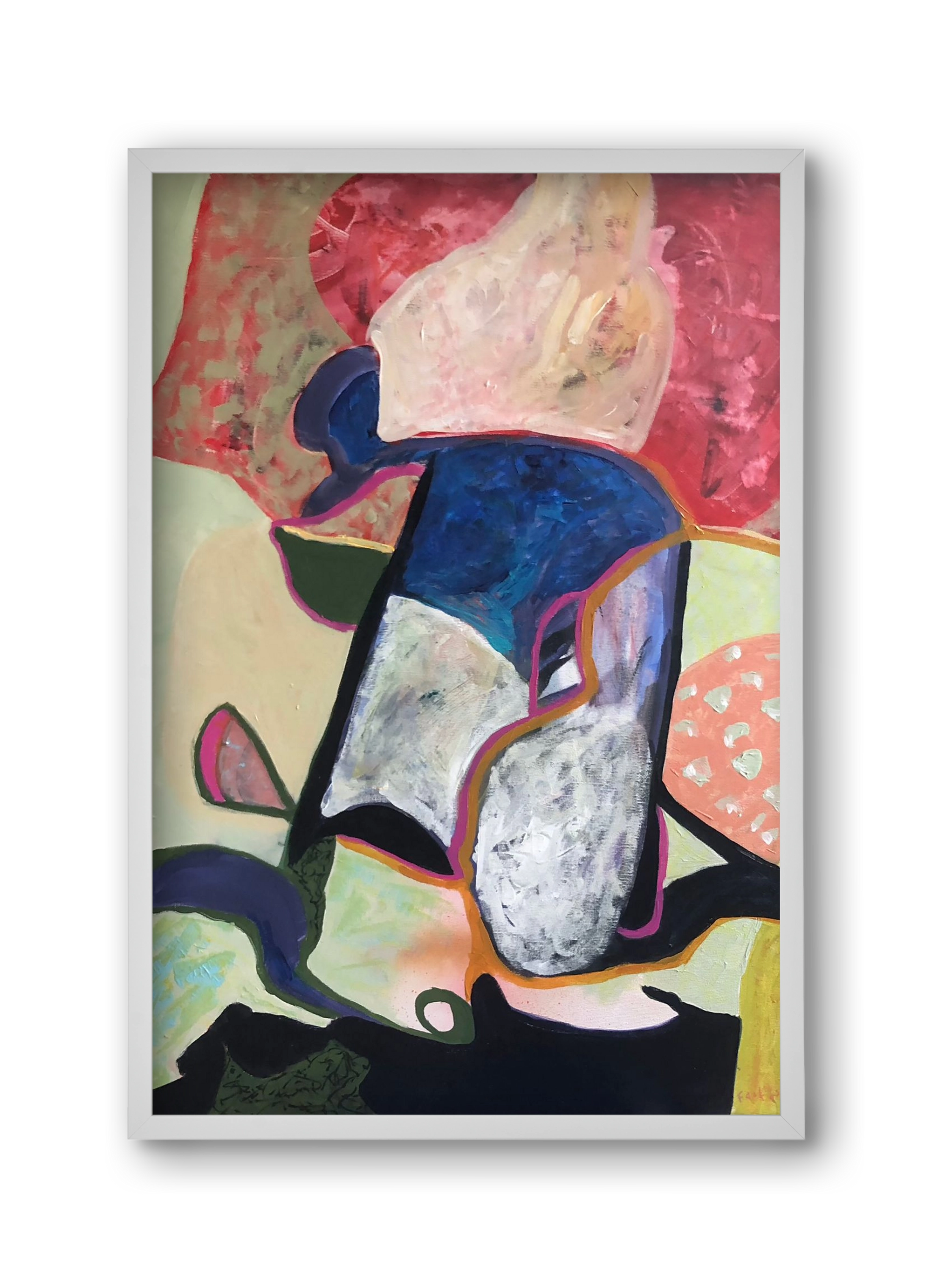 Eardrops, 30x45 cm (30x45 cm), Fehér keret