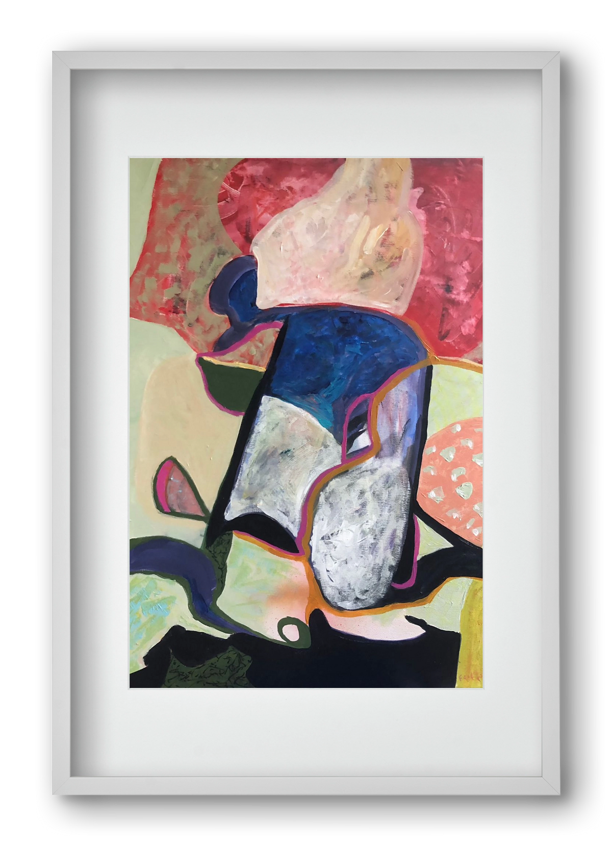 Eardrops, 40x60 cm (30x45 cm), Fehér keret, paszpartuval