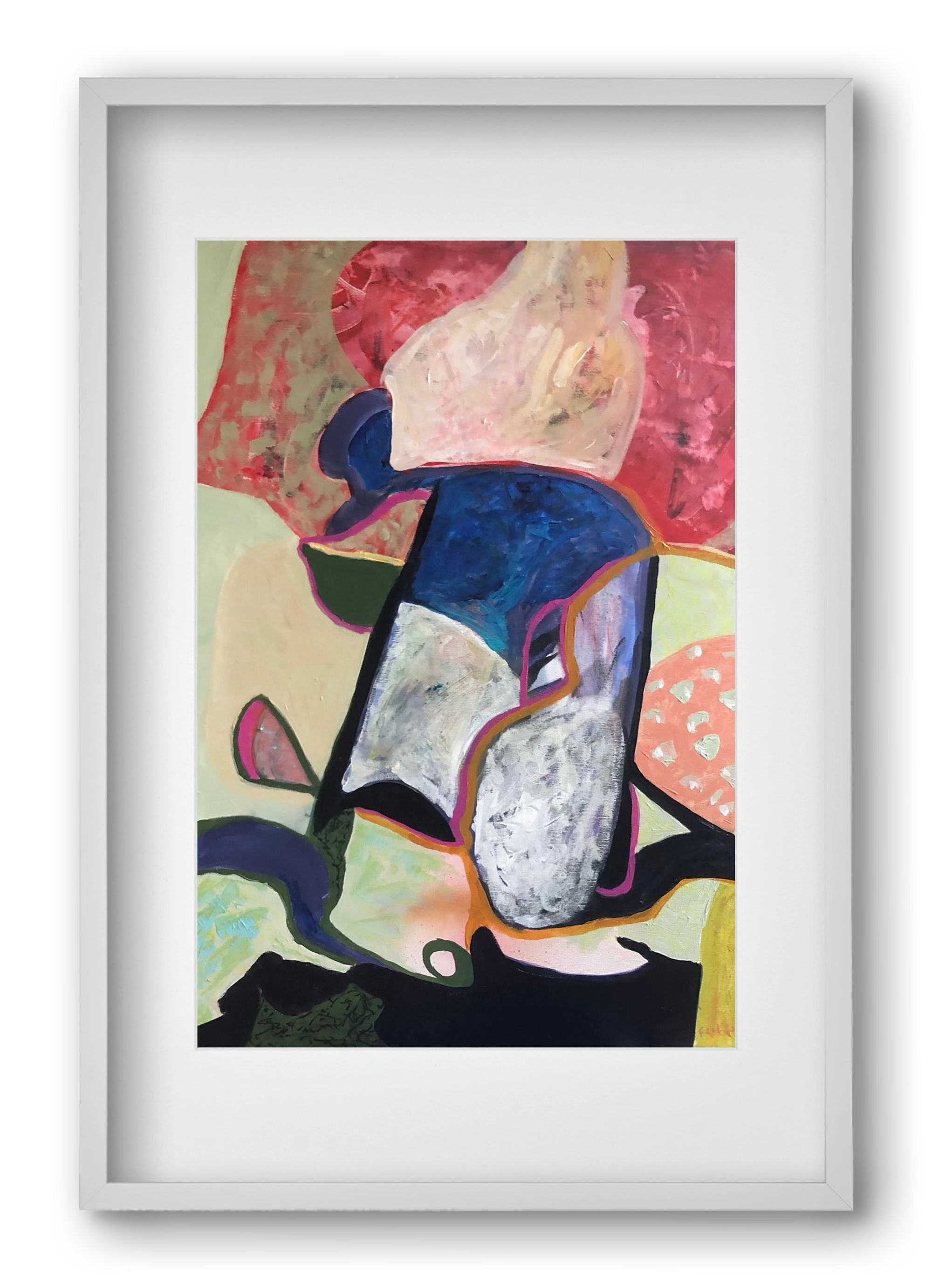 Eardrops, 40x60 cm (30x45 cm), Fehér keret, paszpartuval