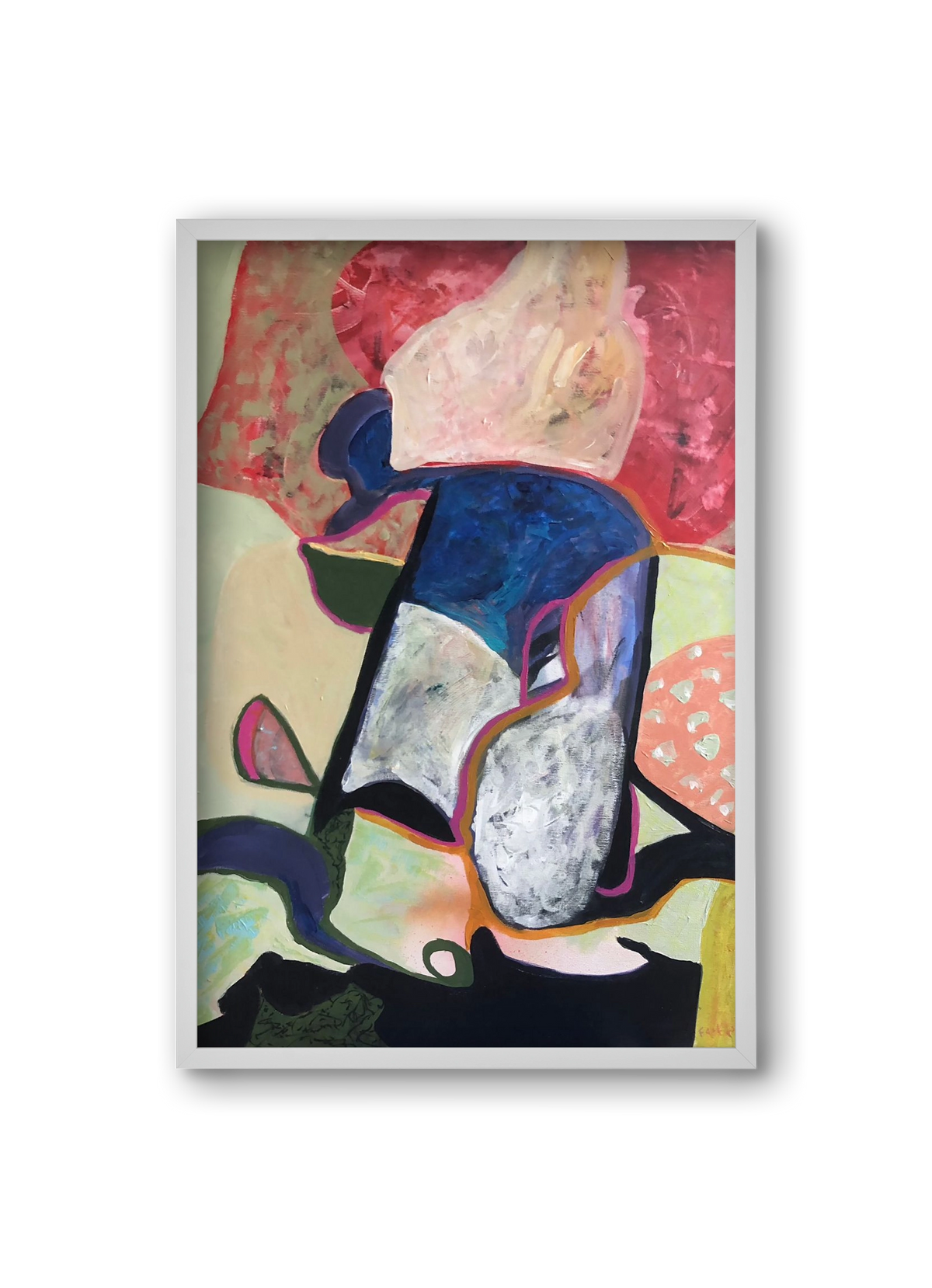 Eardrops, 20x30 cm (20x30 cm), Fehér keret