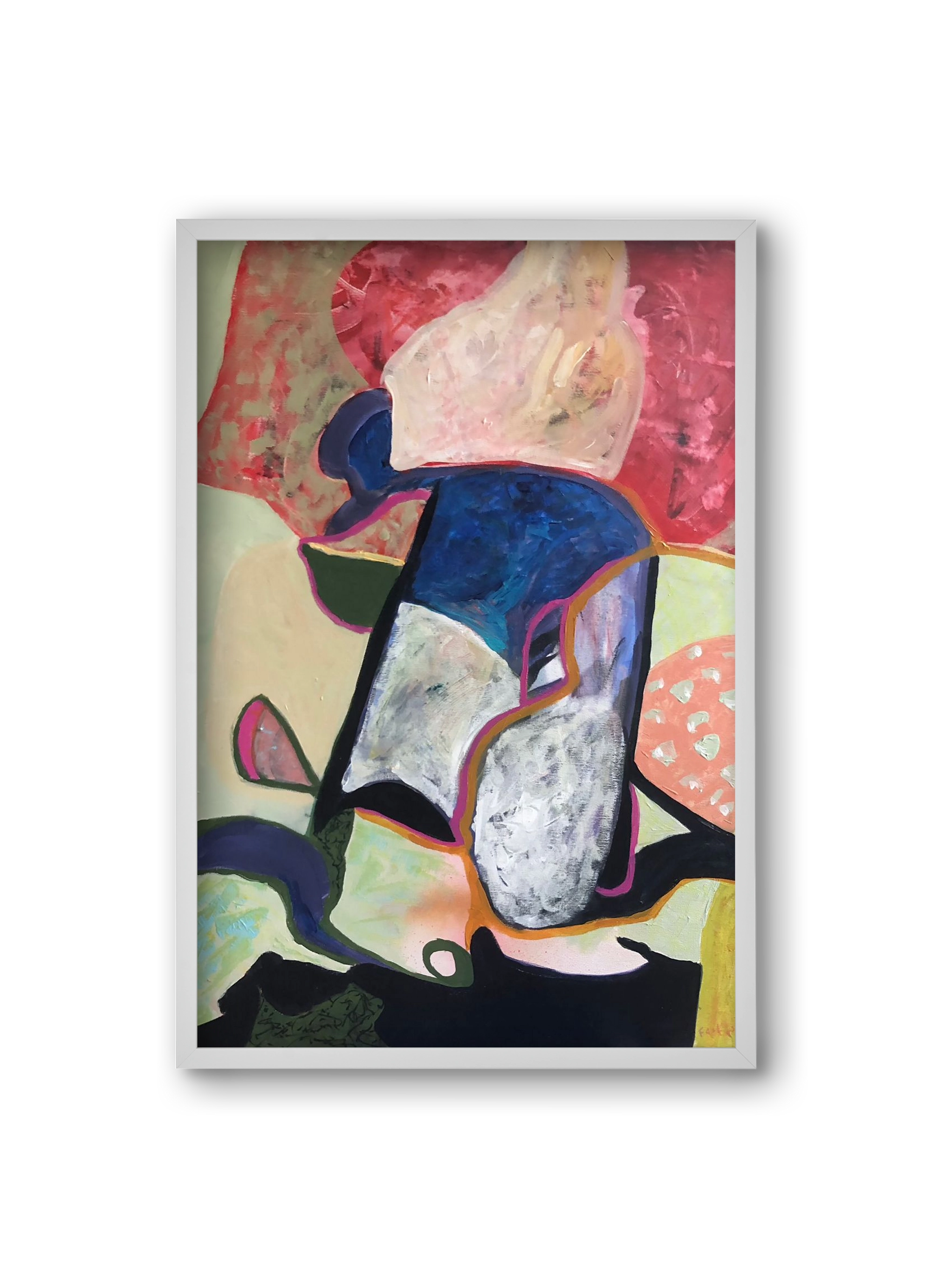 Eardrops, 20x30 cm (20x30 cm), Fehér keret