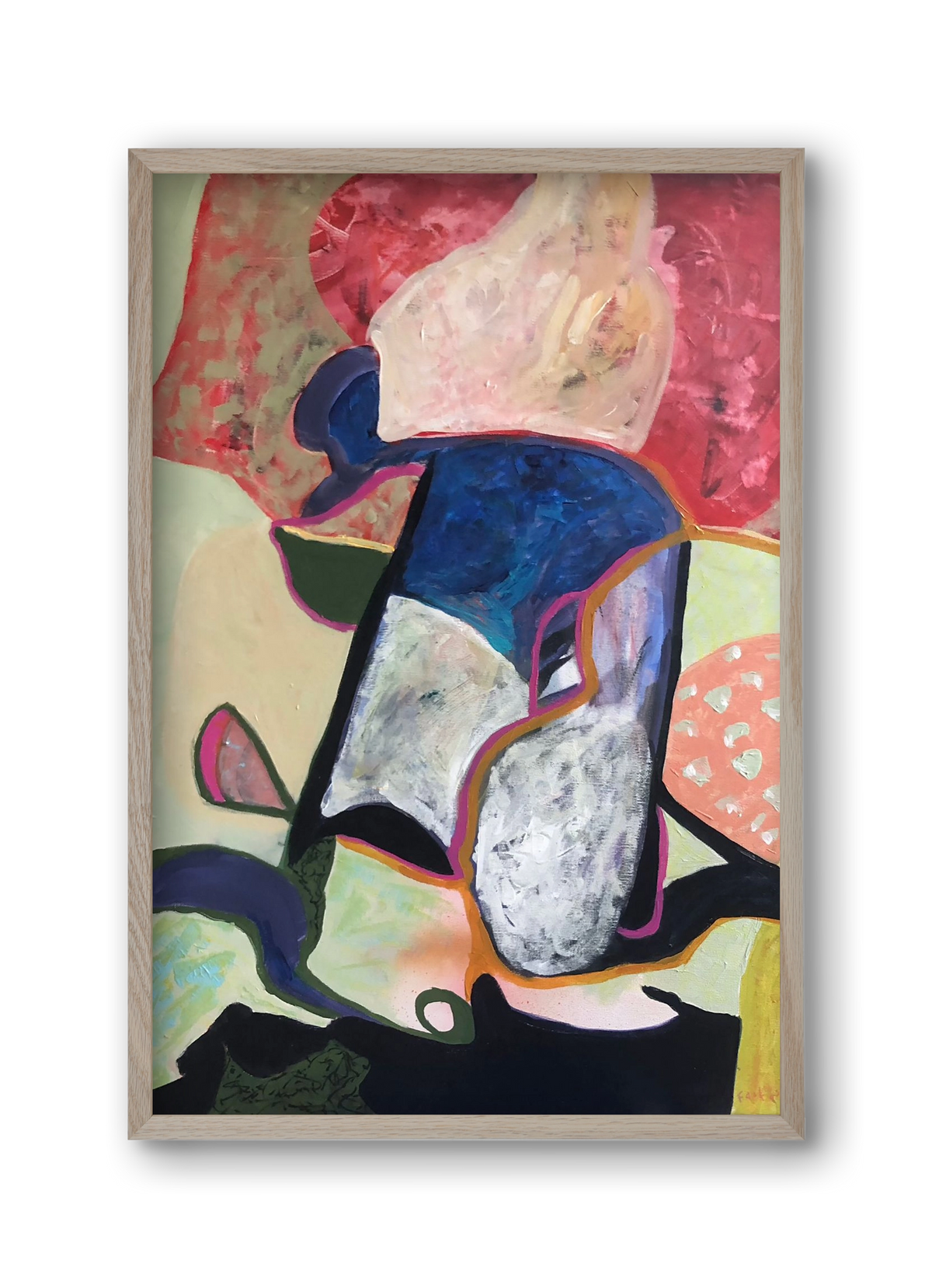 Eardrops, 30x45 cm (30x45 cm), Tölgy keret