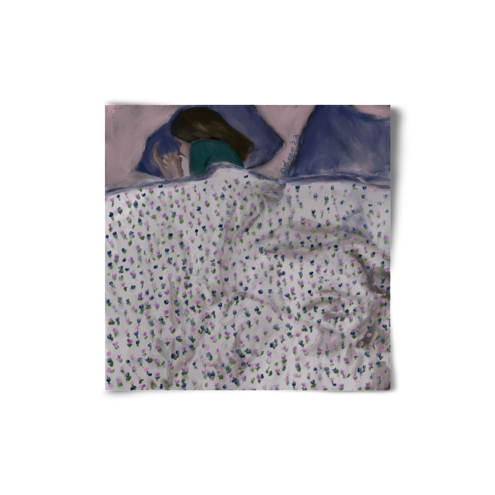 COZY IN MY BED, 20x20 cm, Keret nélkül