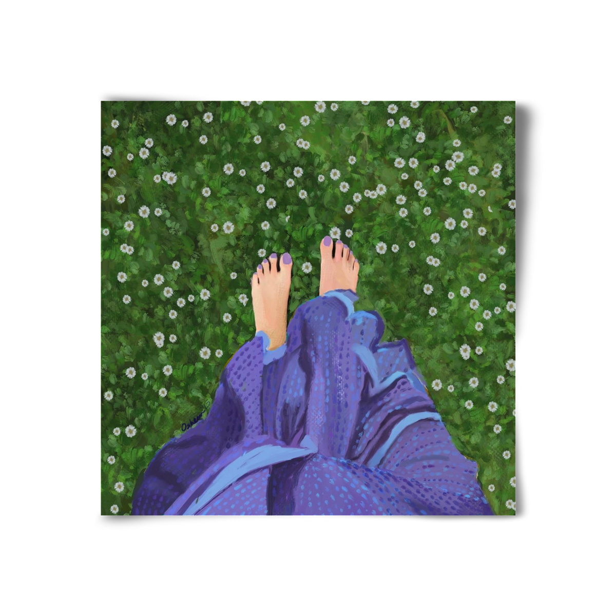 BAREFOOT SOUL, 30x30 cm, Keret nélkül