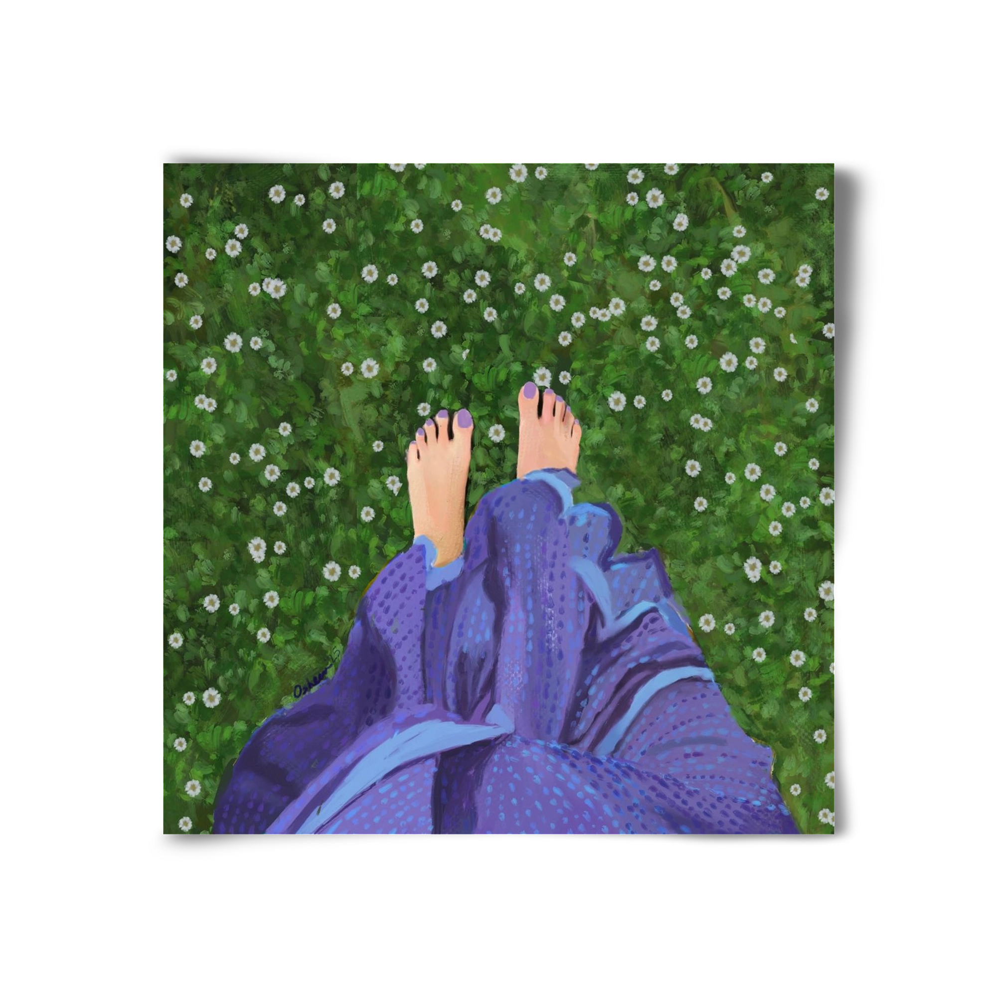 BAREFOOT SOUL, 30x30 cm, Keret nélkül