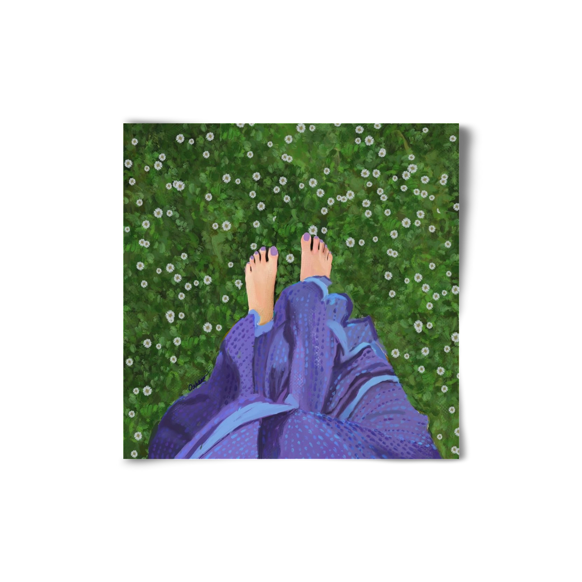 BAREFOOT SOUL, 20x20 cm, Keret nélkül