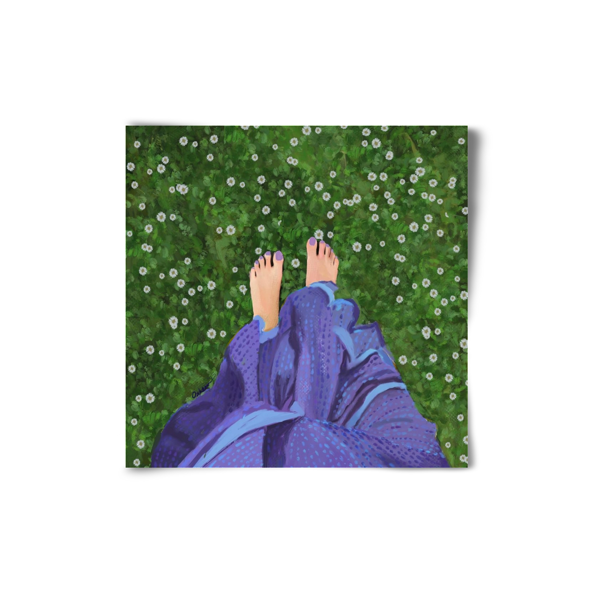 BAREFOOT SOUL, 20x20 cm, Keret nélkül