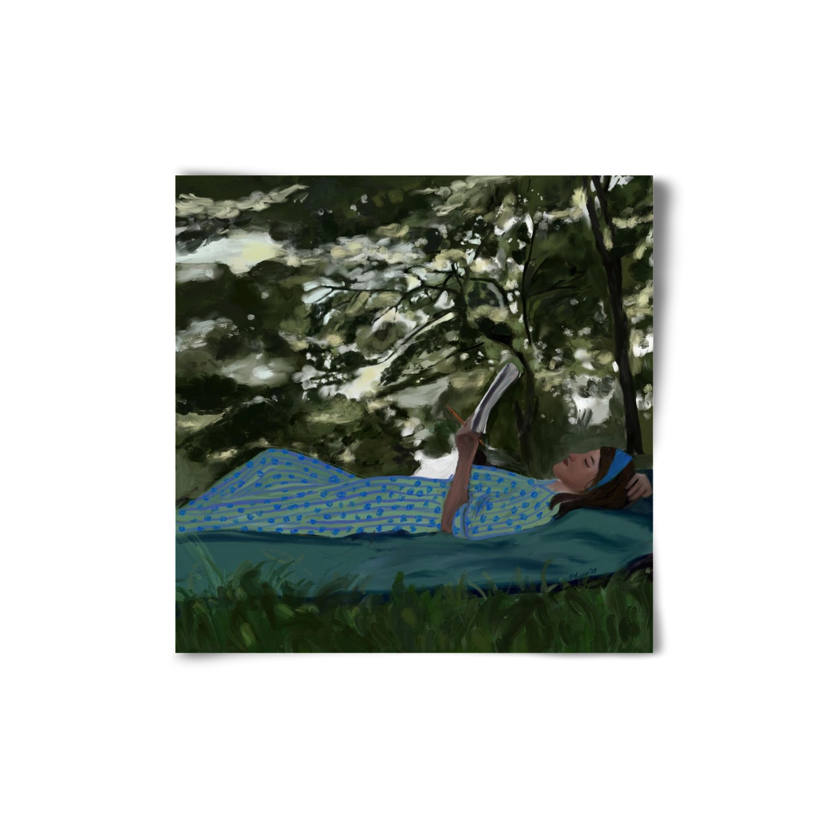 A SUMMER DAYDREAM, 20x20 cm, Keret nélkül