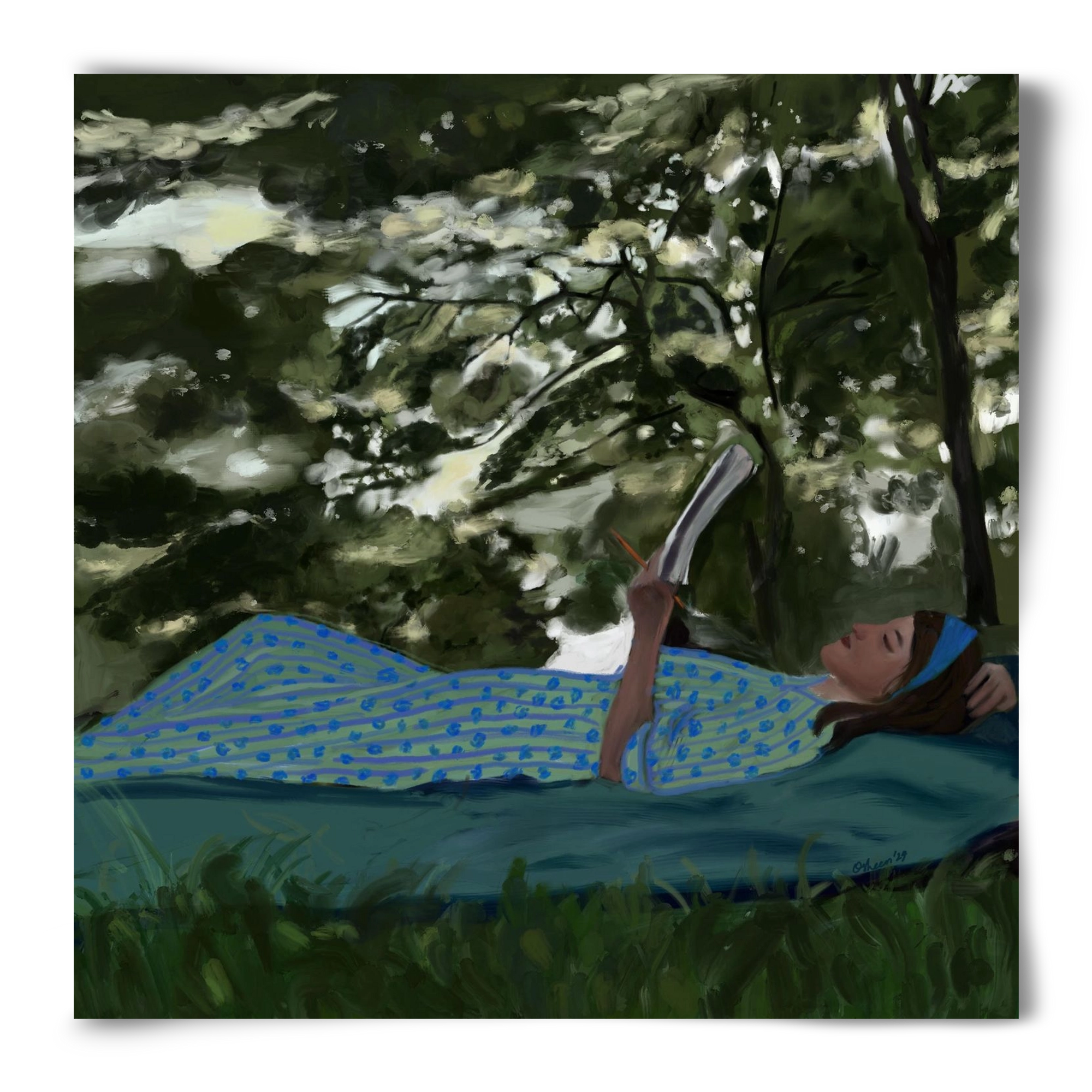 A SUMMER DAYDREAM, 50x50 cm, Keret nélkül