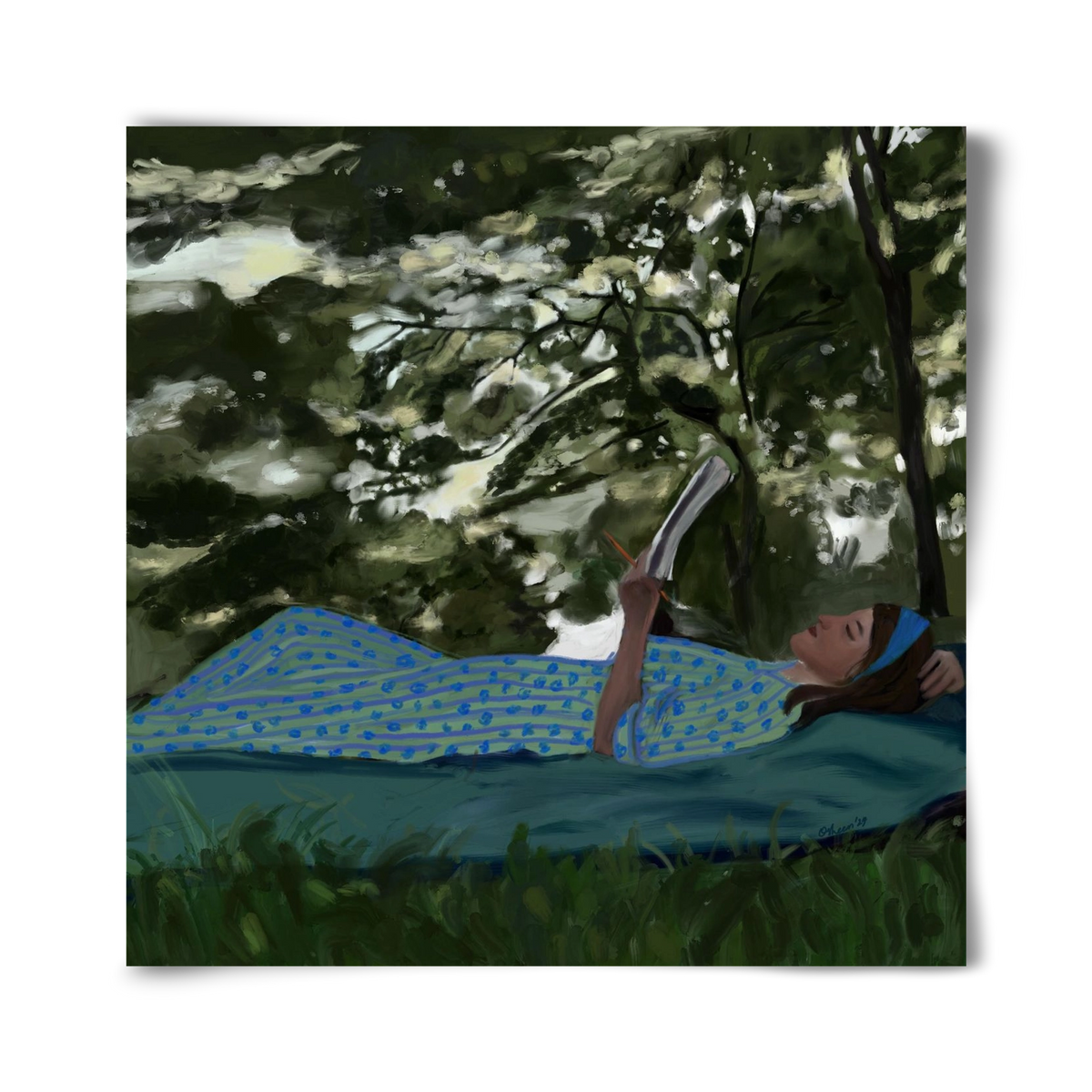 A SUMMER DAYDREAM, 40x40 cm, Keret nélkül