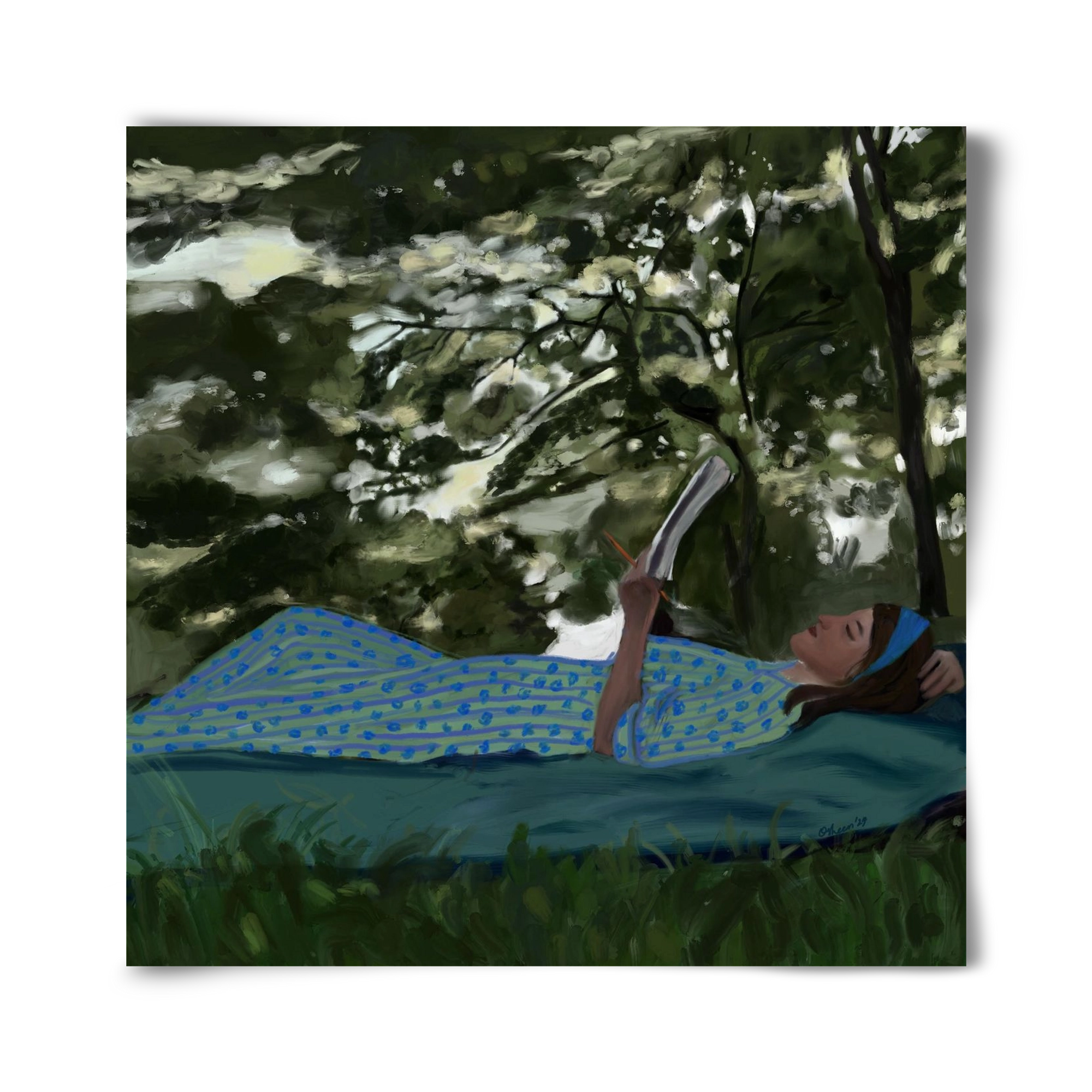 A SUMMER DAYDREAM, 40x40 cm, Keret nélkül