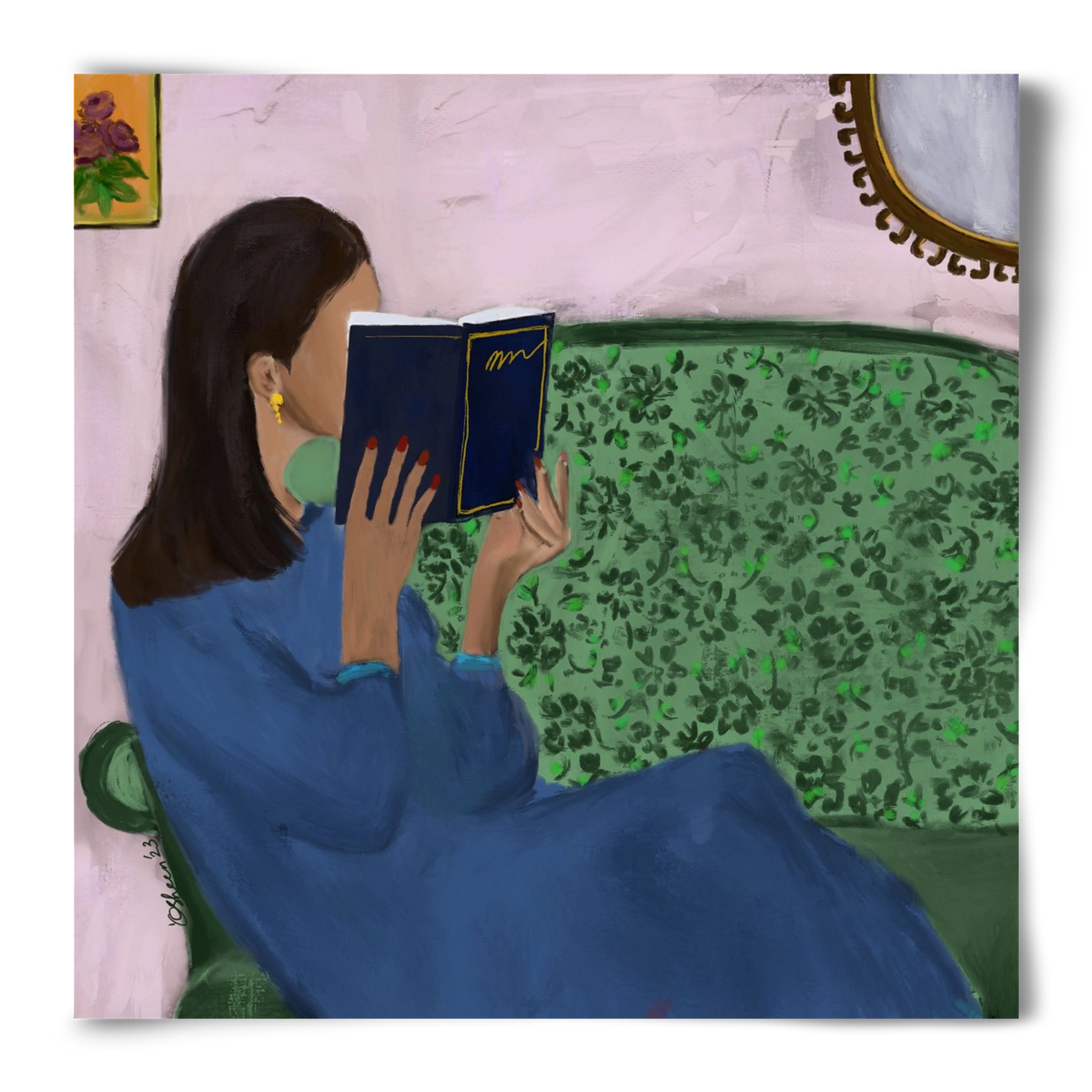 AFTERNOON ESCAPE, 50x50 cm, Keret nélkül