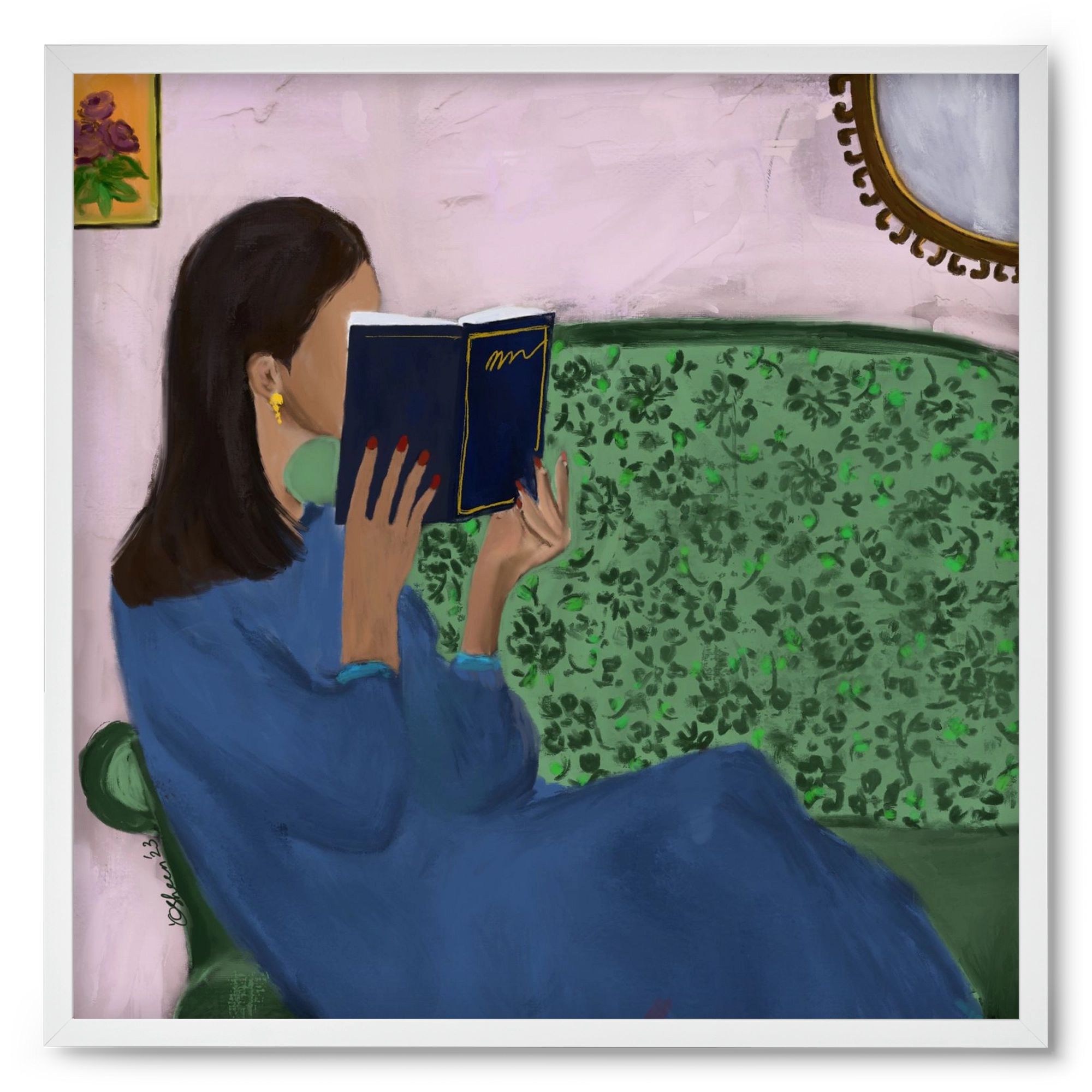 AFTERNOON ESCAPE, 50x50 cm (50x50 cm), Fehér keret