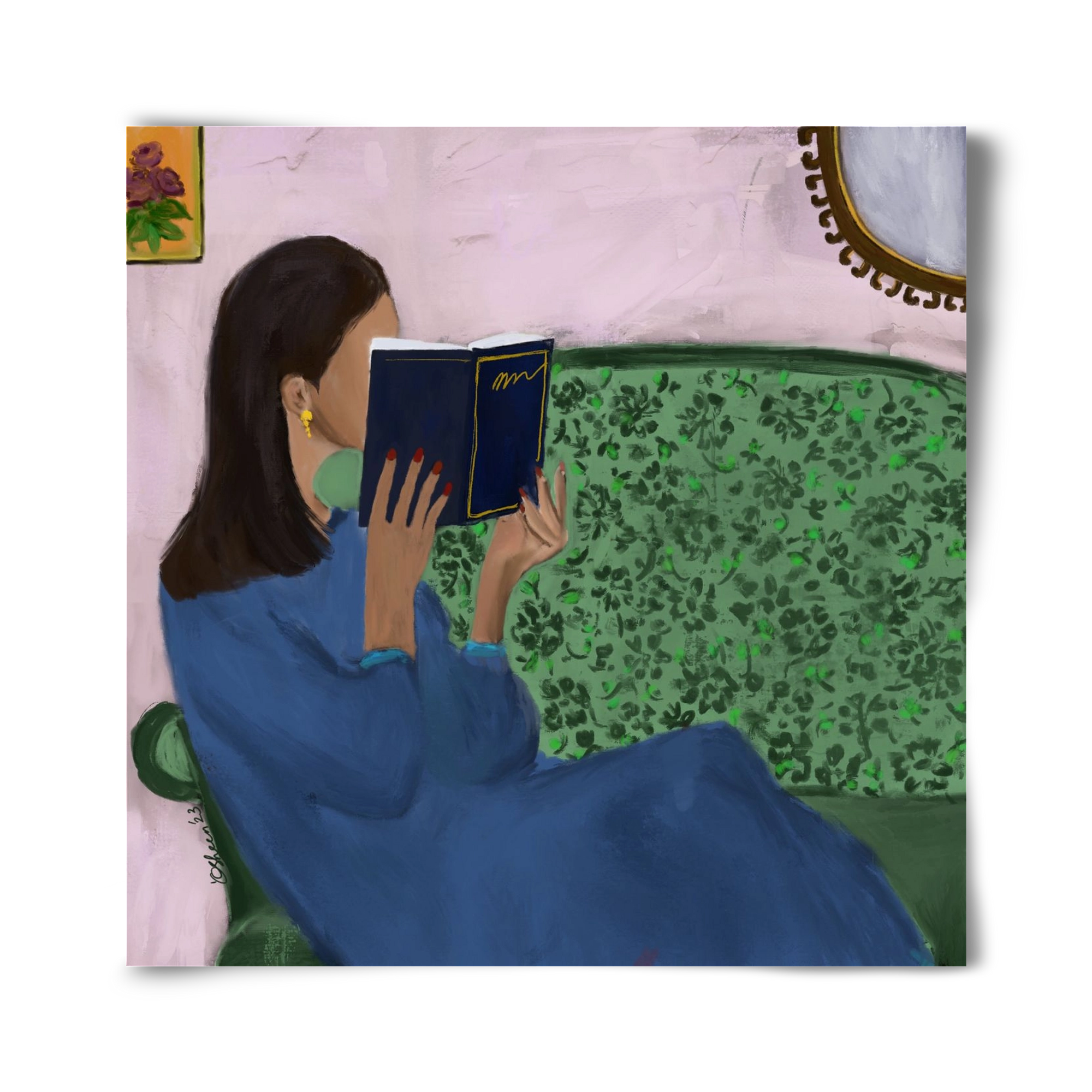 AFTERNOON ESCAPE, 40x40 cm, Keret nélkül