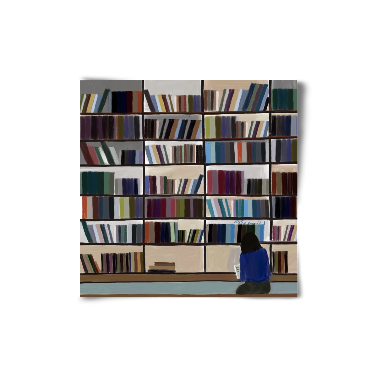 CONTEMPLATING, 20x20 cm, Keret nélkül