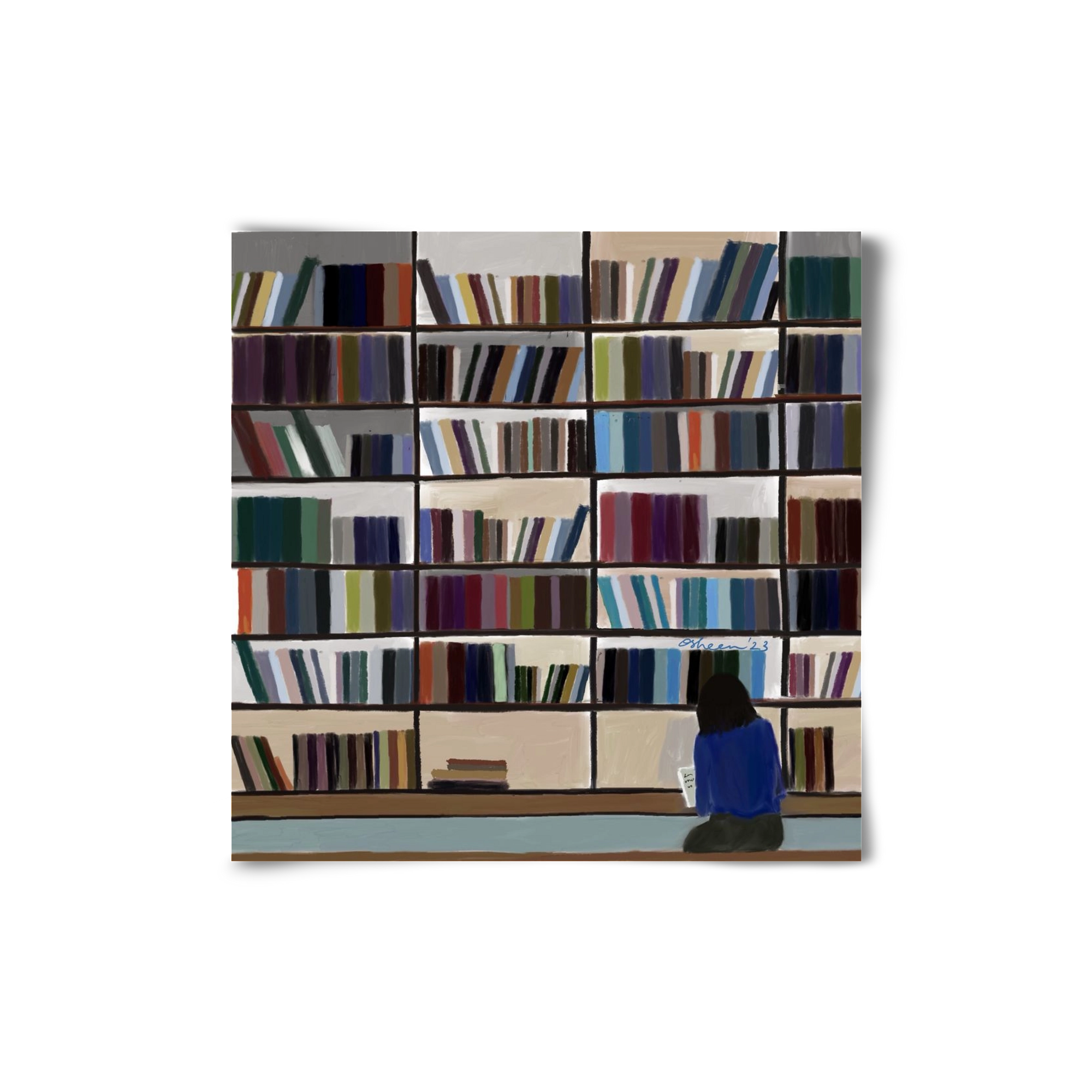 CONTEMPLATING, 20x20 cm, Keret nélkül