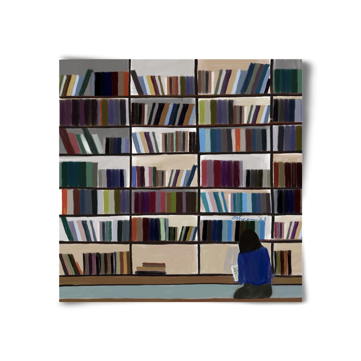 CONTEMPLATING, 30x30 cm, Keret nélkül