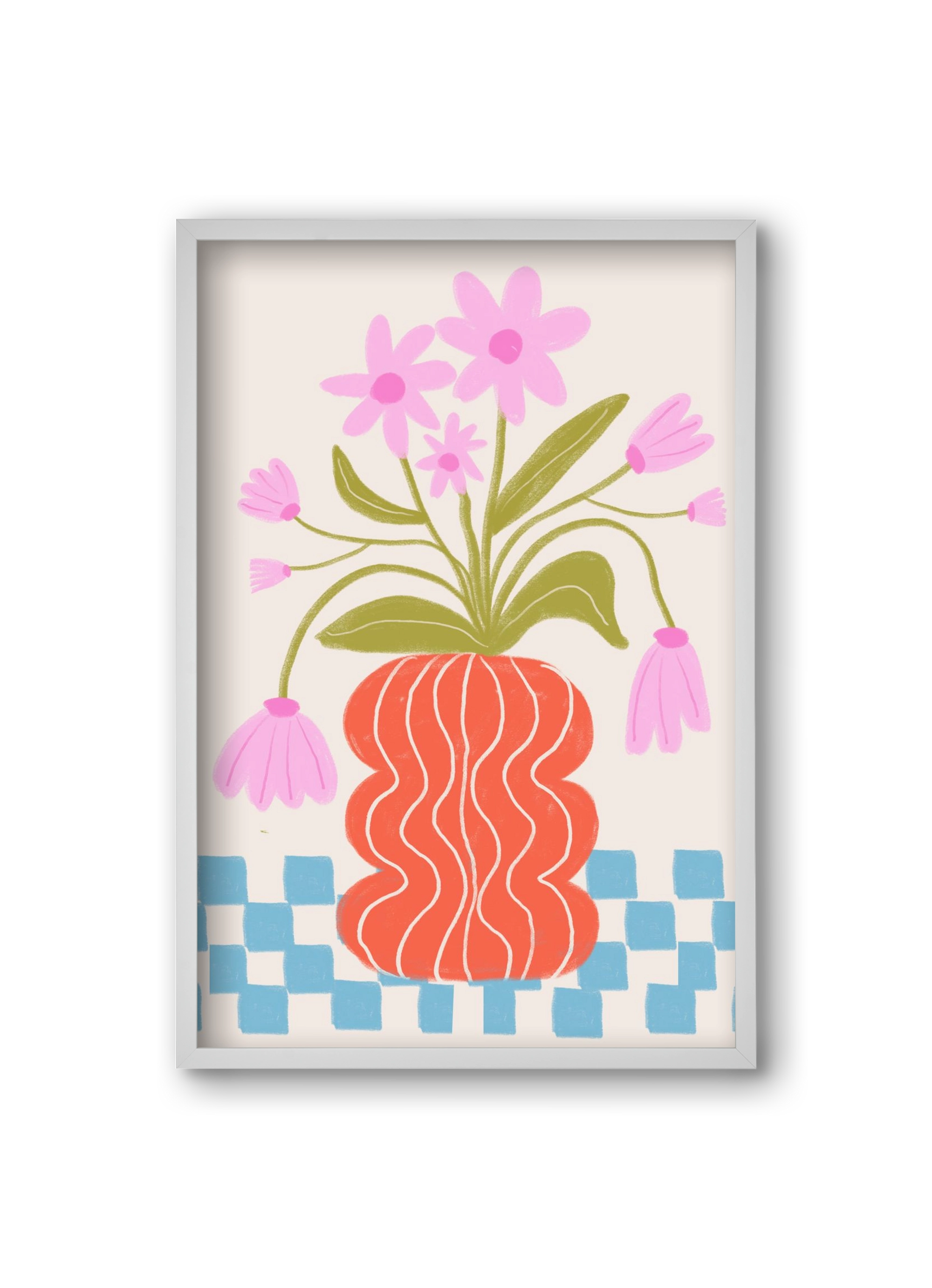 Calm, 20x30 cm (20x30 cm), Fehér keret