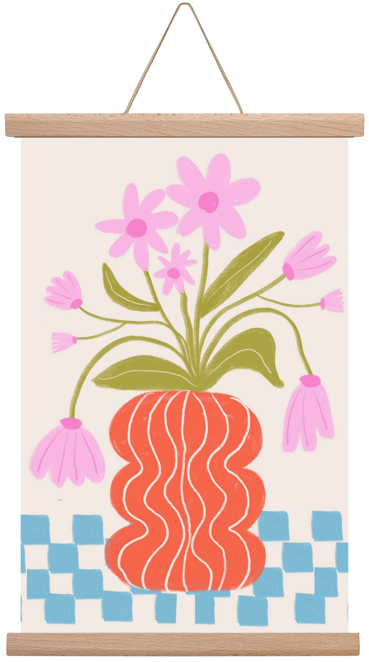 Calm, 30x45 cm (30x45 cm), Tölgy akasztó