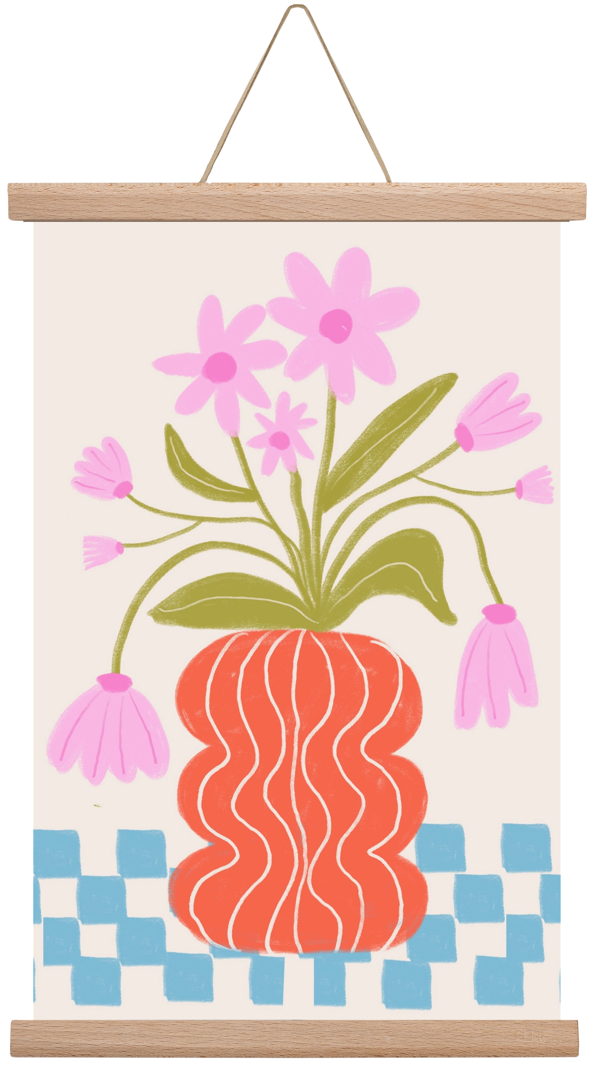 Calm, 30x45 cm (30x45 cm), Tölgy akasztó