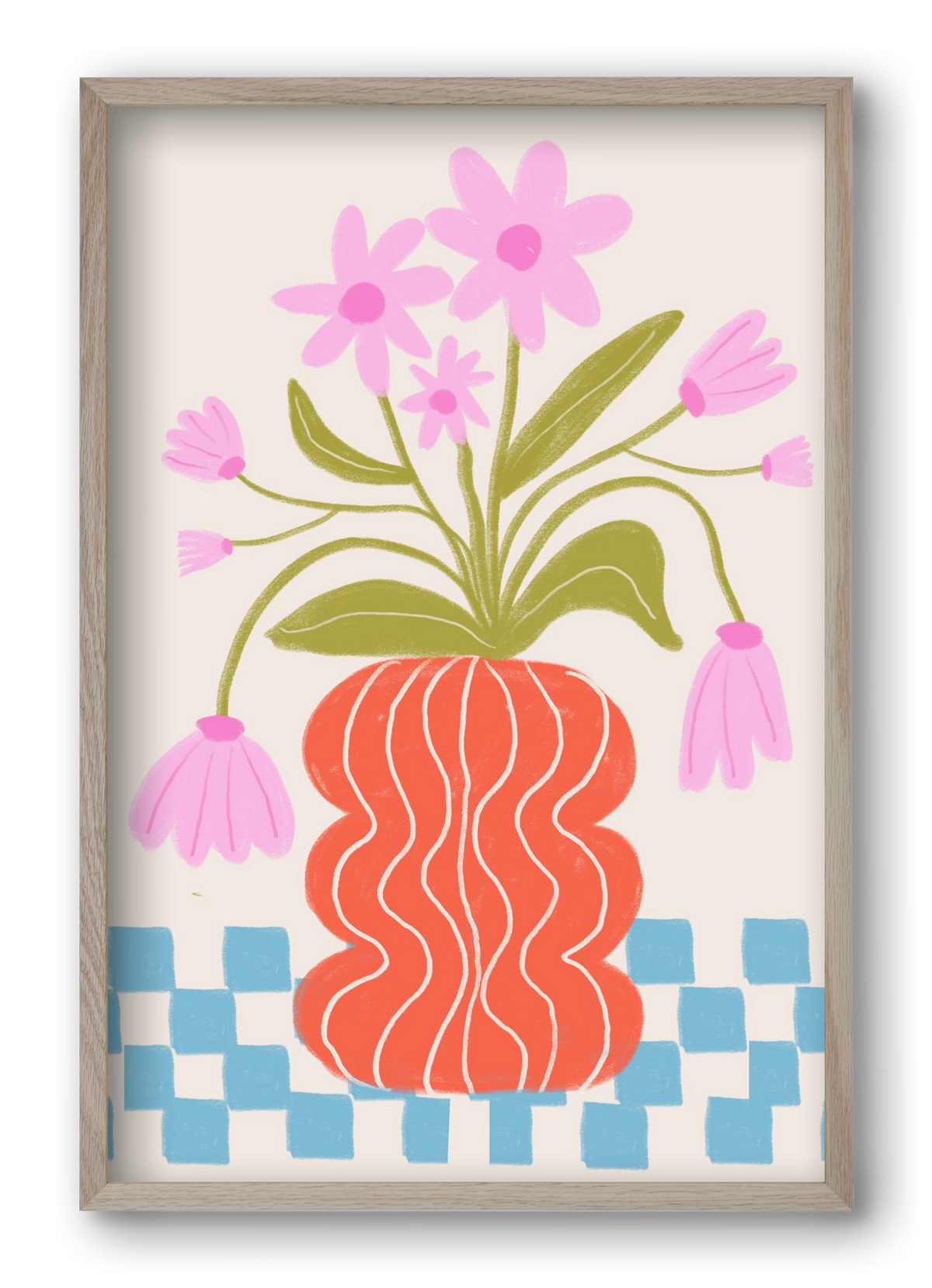 Calm, 40x60 cm (40x60 cm), Tölgy keret