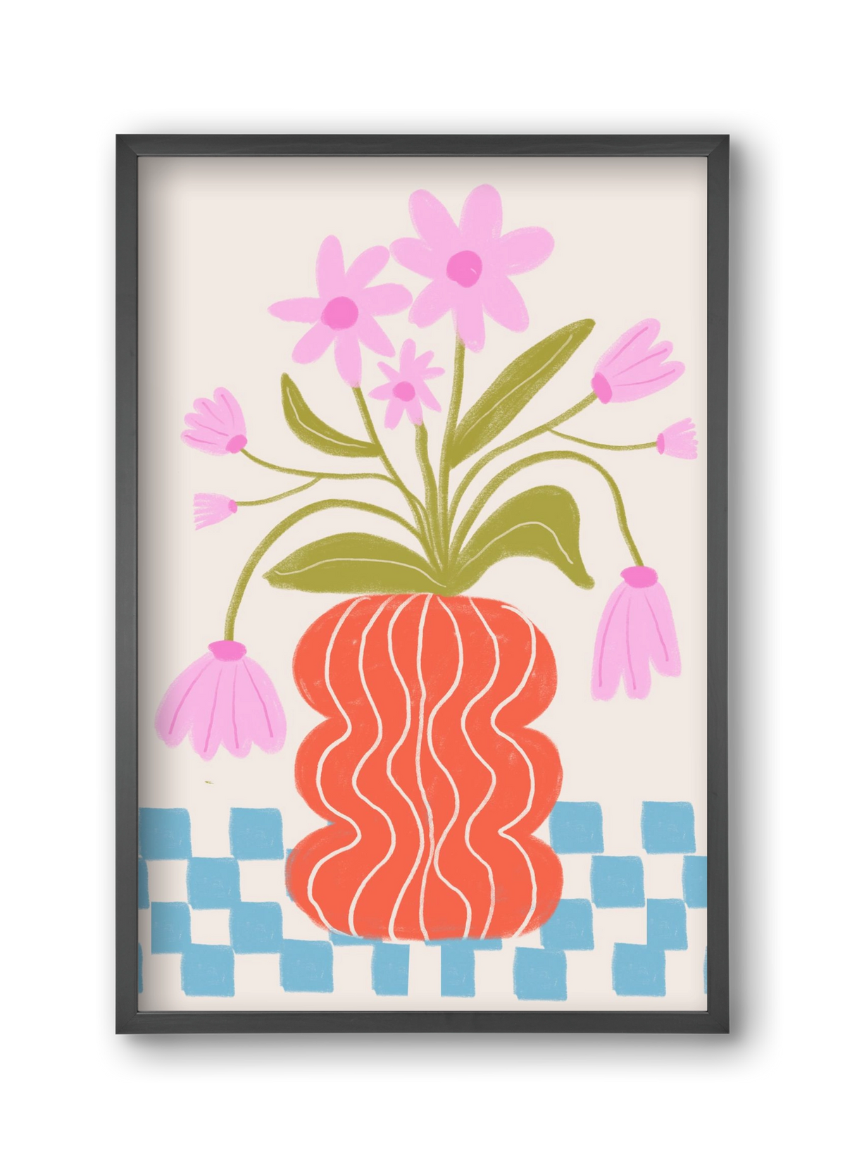 Calm, 30x45 cm (30x45 cm), Fekete keret