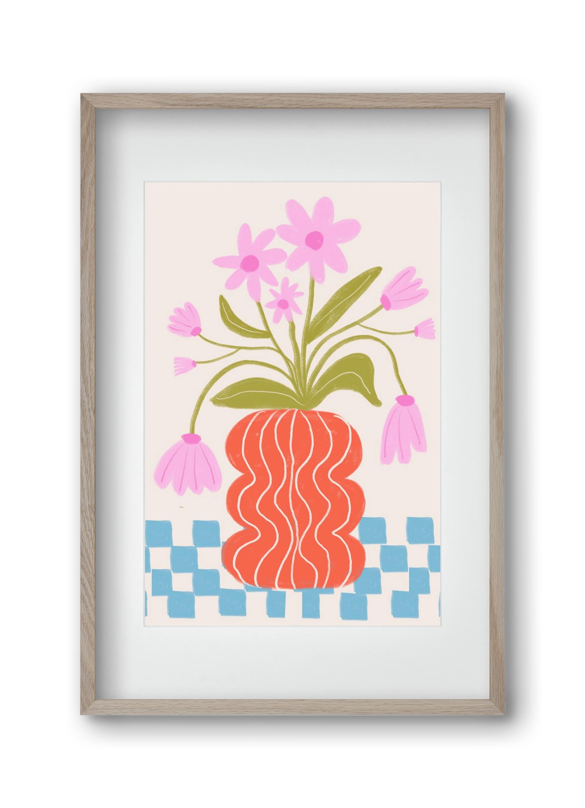 Calm, 30x45 cm (20x30 cm), Tölgy keret, paszpartuval